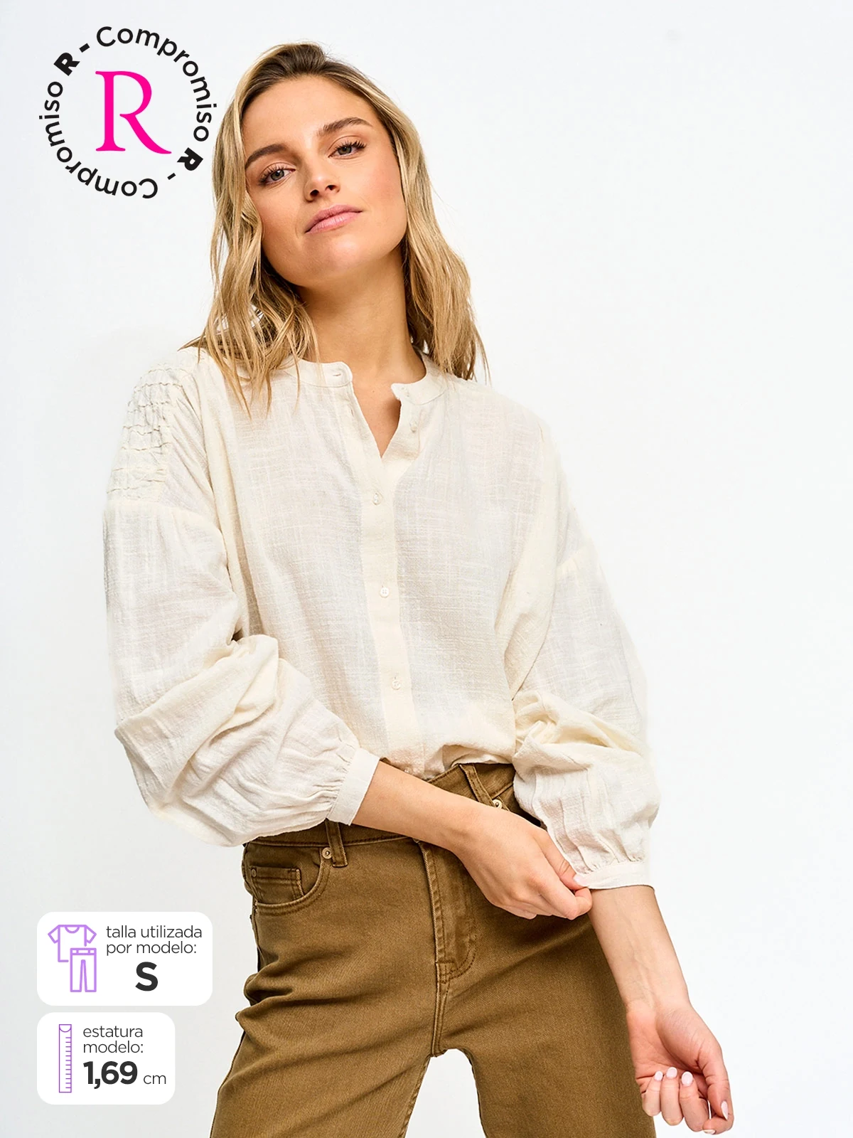 BLUSA MANGA LARGA ALGODÓN MUJER PEPE JEANS - 1