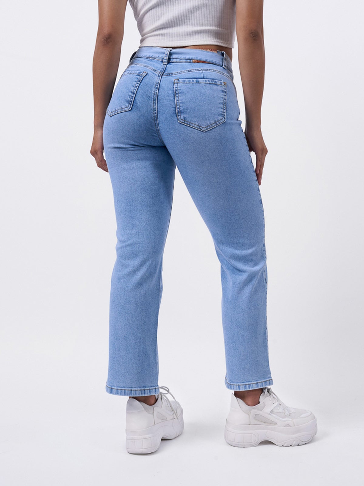 JEANS ALGODÓN STRAIGHT MUJER BRONCO AZURHA - 3