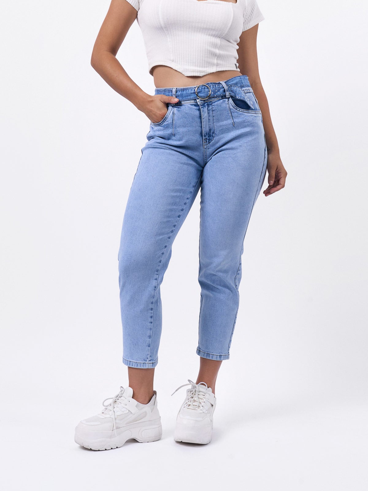 JEANS ALGODÓN SLOUCHY MUJER BRONCO GARAZI - 2