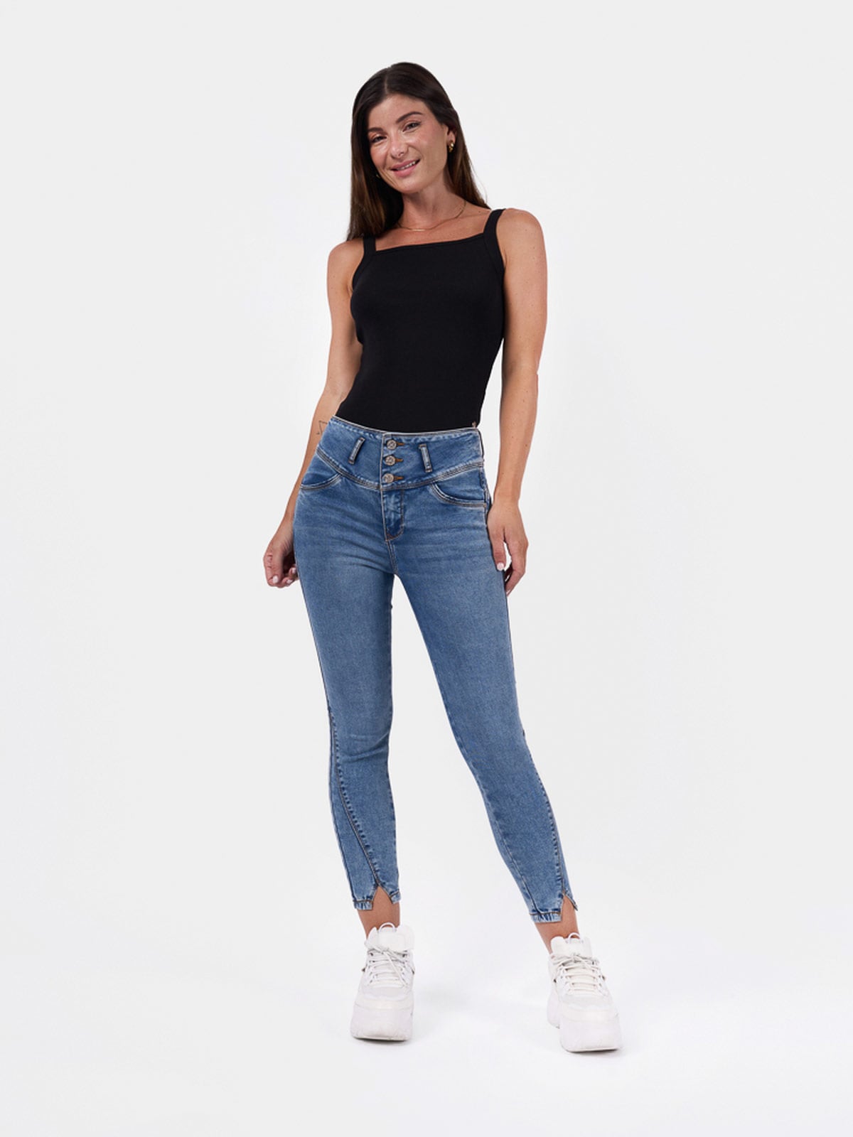 JEANS ALGODÓN SKINNY MUJER BRONCO CRISTAL - 1