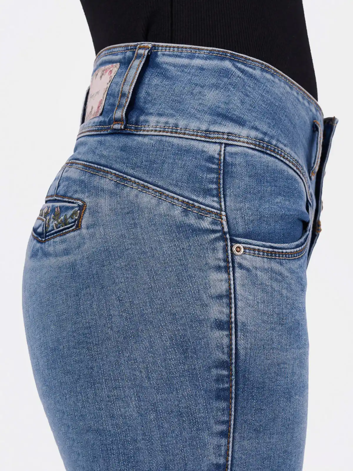 JEANS ALGODÓN SKINNY MUJER BRONCO CRISTAL - 4