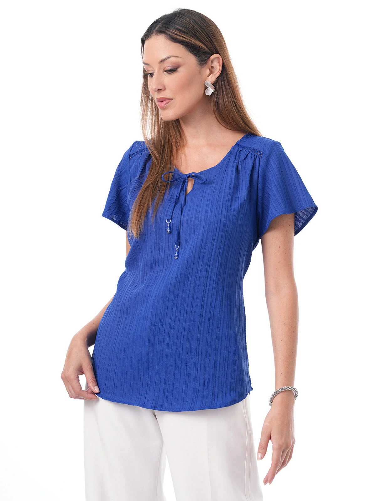 BLUSA MANGA CORTA MUJER CP MODA DE COLECCIÓN LAUSANNE - 1