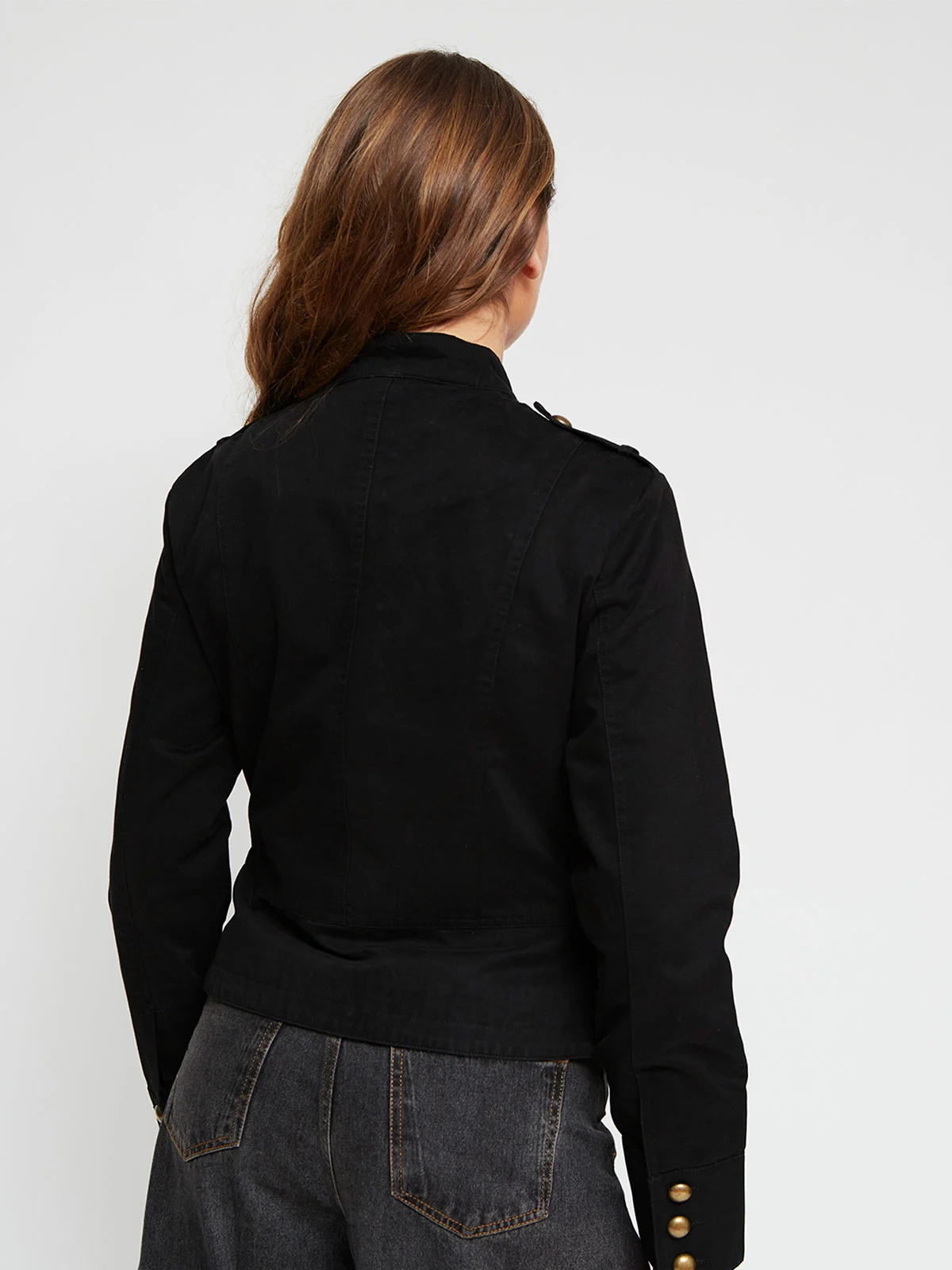 CASACA ALGODÓN MUJER INDEX CORTA ARMY - 4