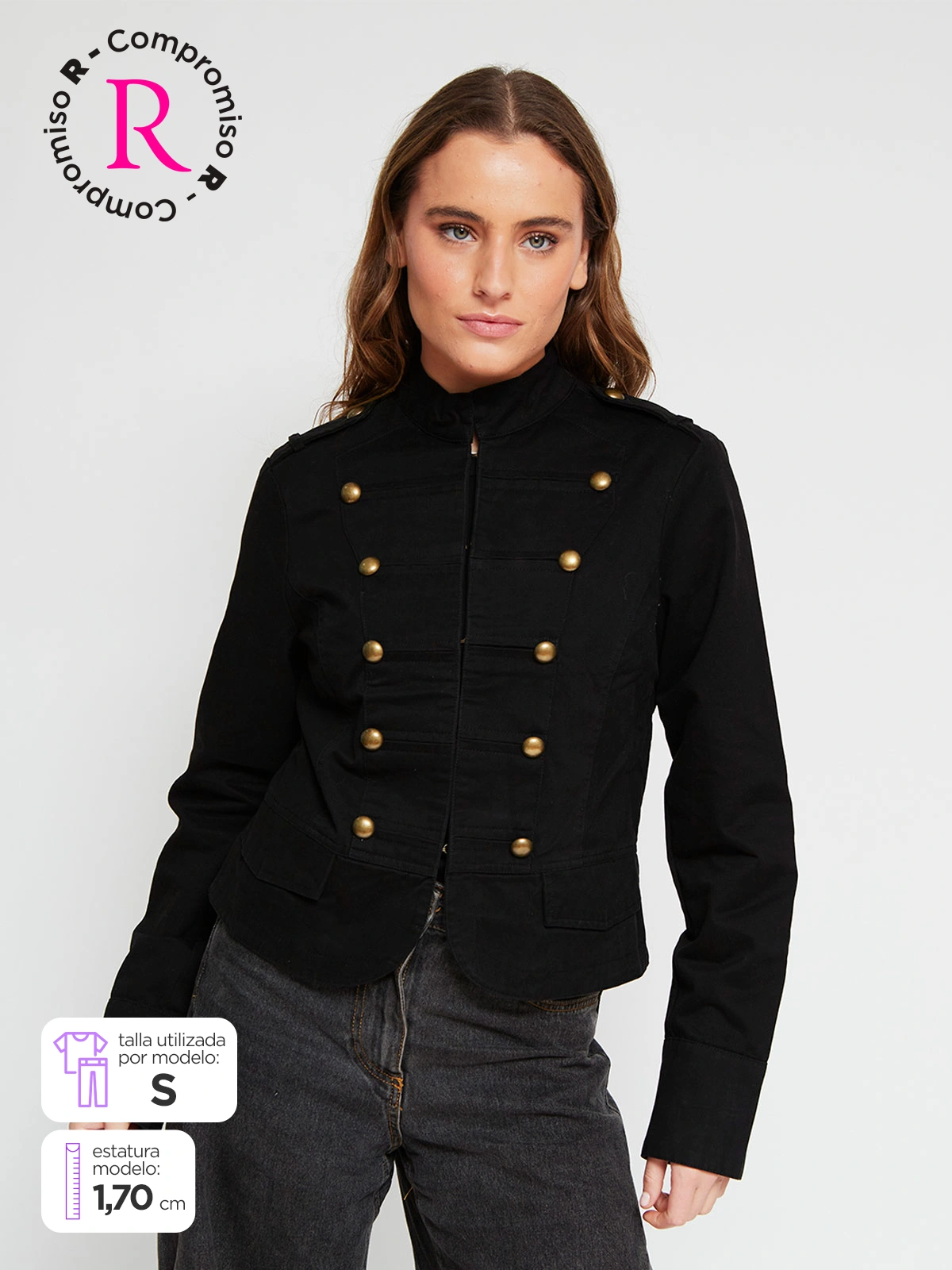 CASACA ALGODÓN MUJER INDEX CORTA ARMY - 2