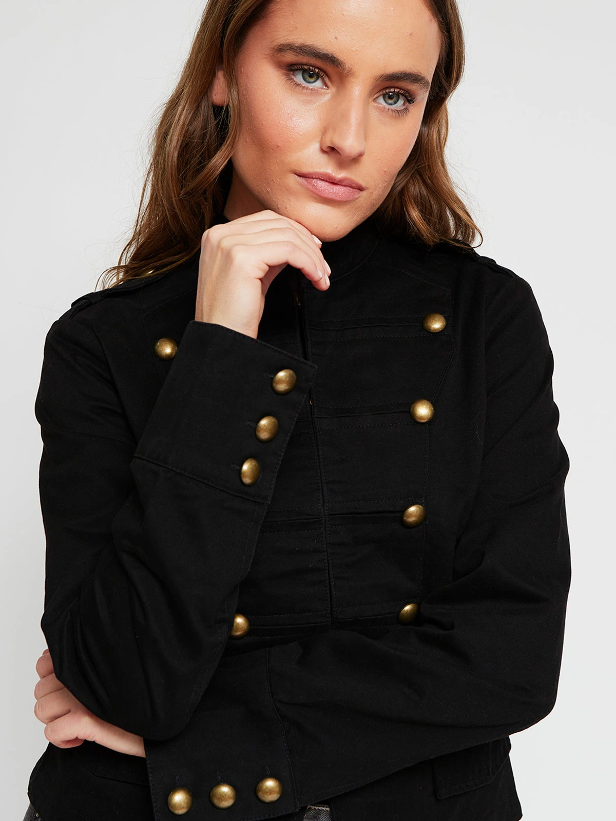 CASACA ALGODÓN MUJER INDEX CORTA ARMY - 5