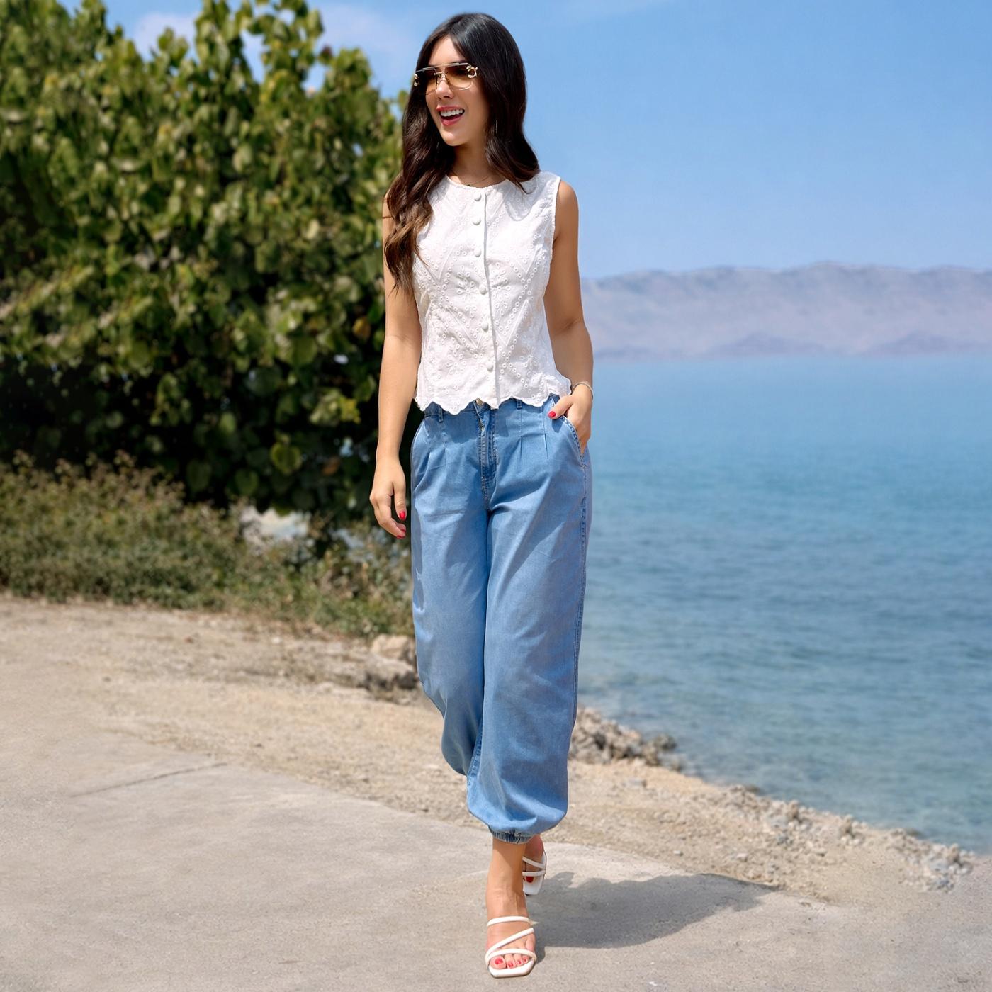JEAN JOGGER BOMBACHO MUJER METAL JEANS MONICA - 1
