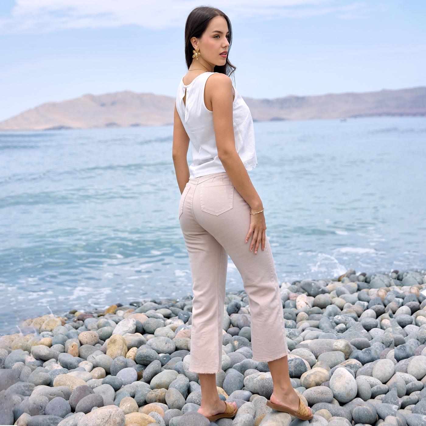 PANTALÓN FLARE MUJER METAL JEANS CROPPED FANNY - 2