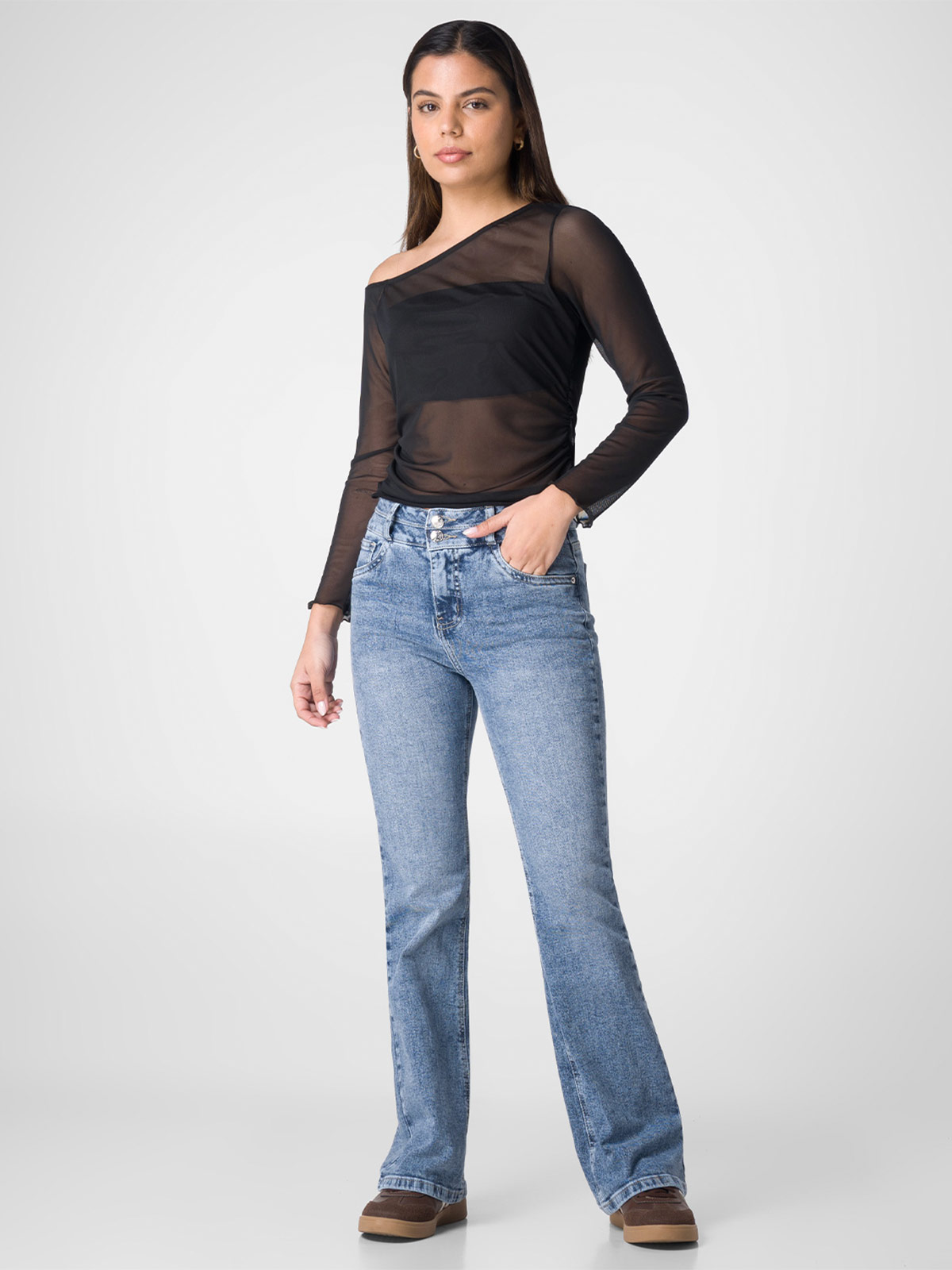 JEANS FLARE MUJER SQUEEZE AMALEA - 1