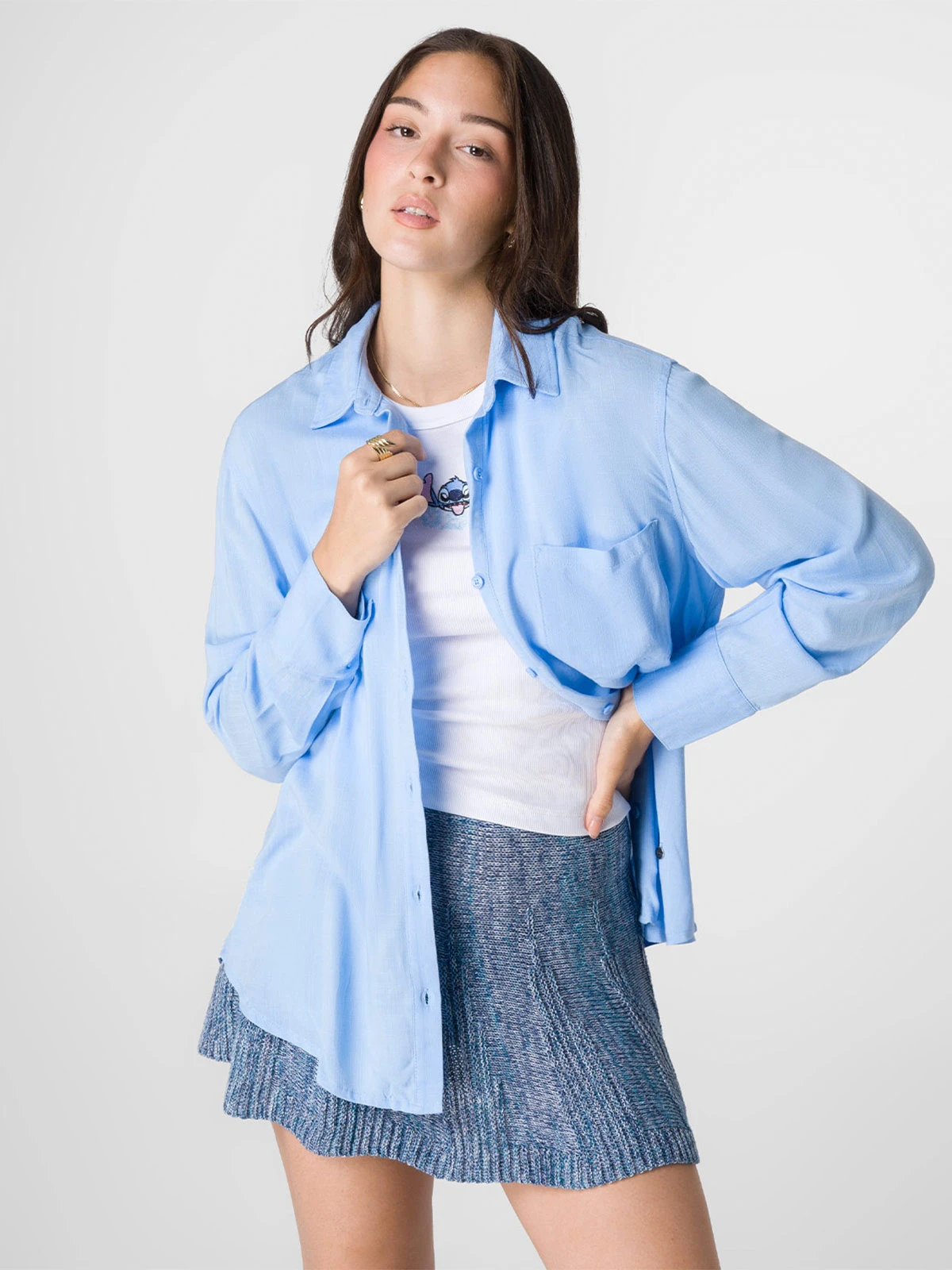 BLUSA MANGA LARGA MUJER SQUEEZE LORAMI OVERSIZE - 2