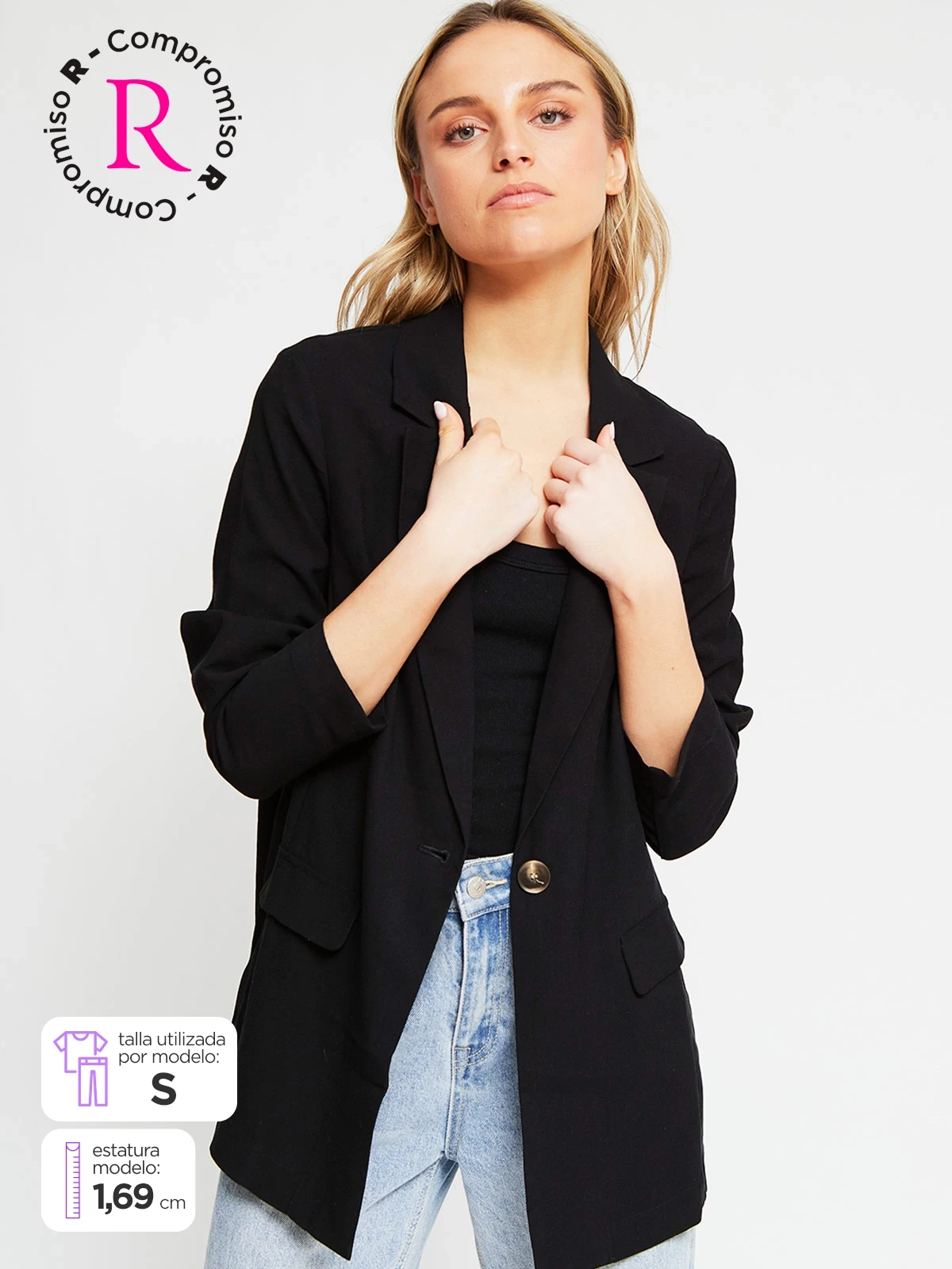 BLAZER MUJER INDEX CORTO PUNTA - 1