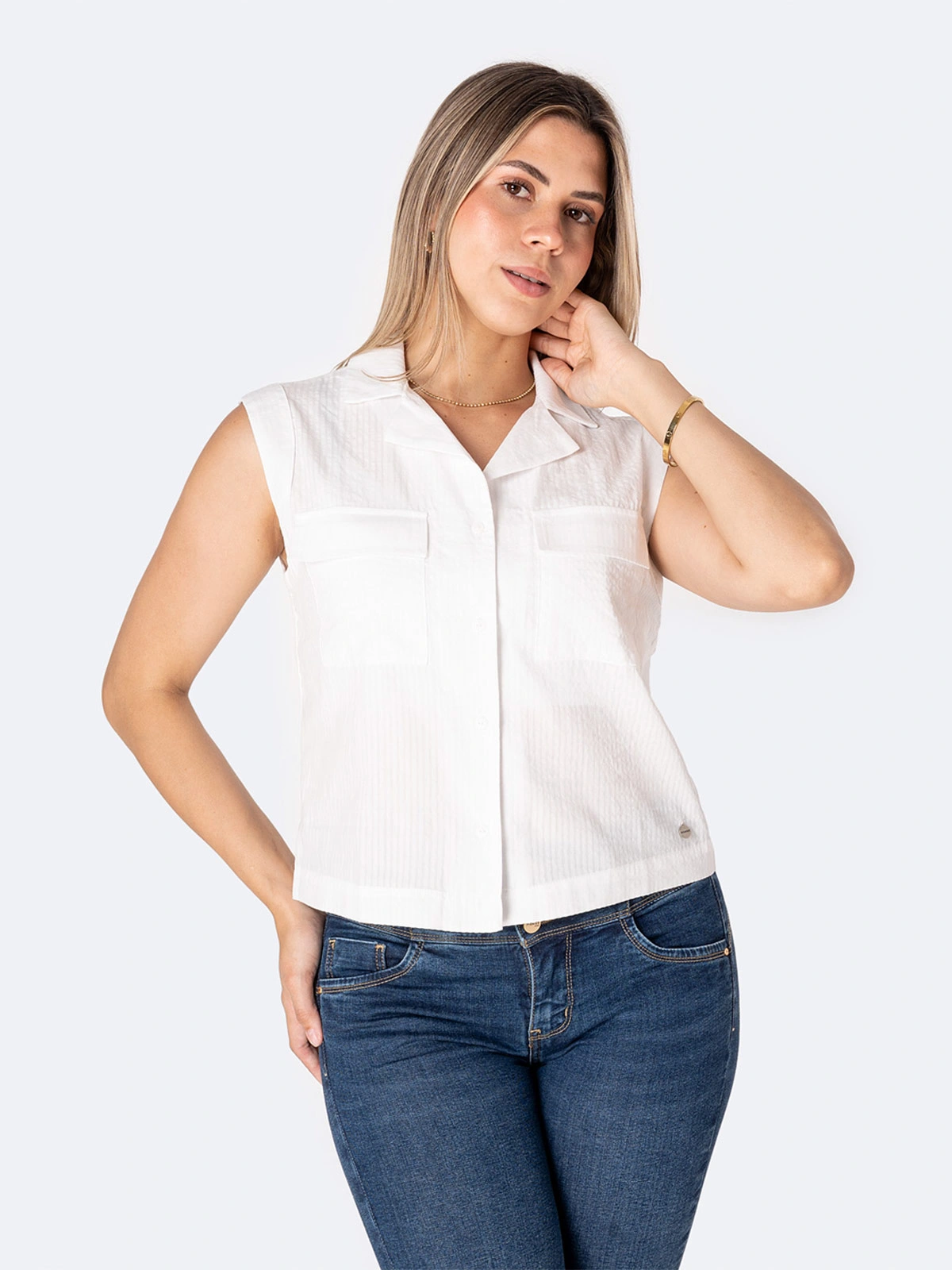 BLUSA POPELINA MUJER PIONER MILENNAH - 2