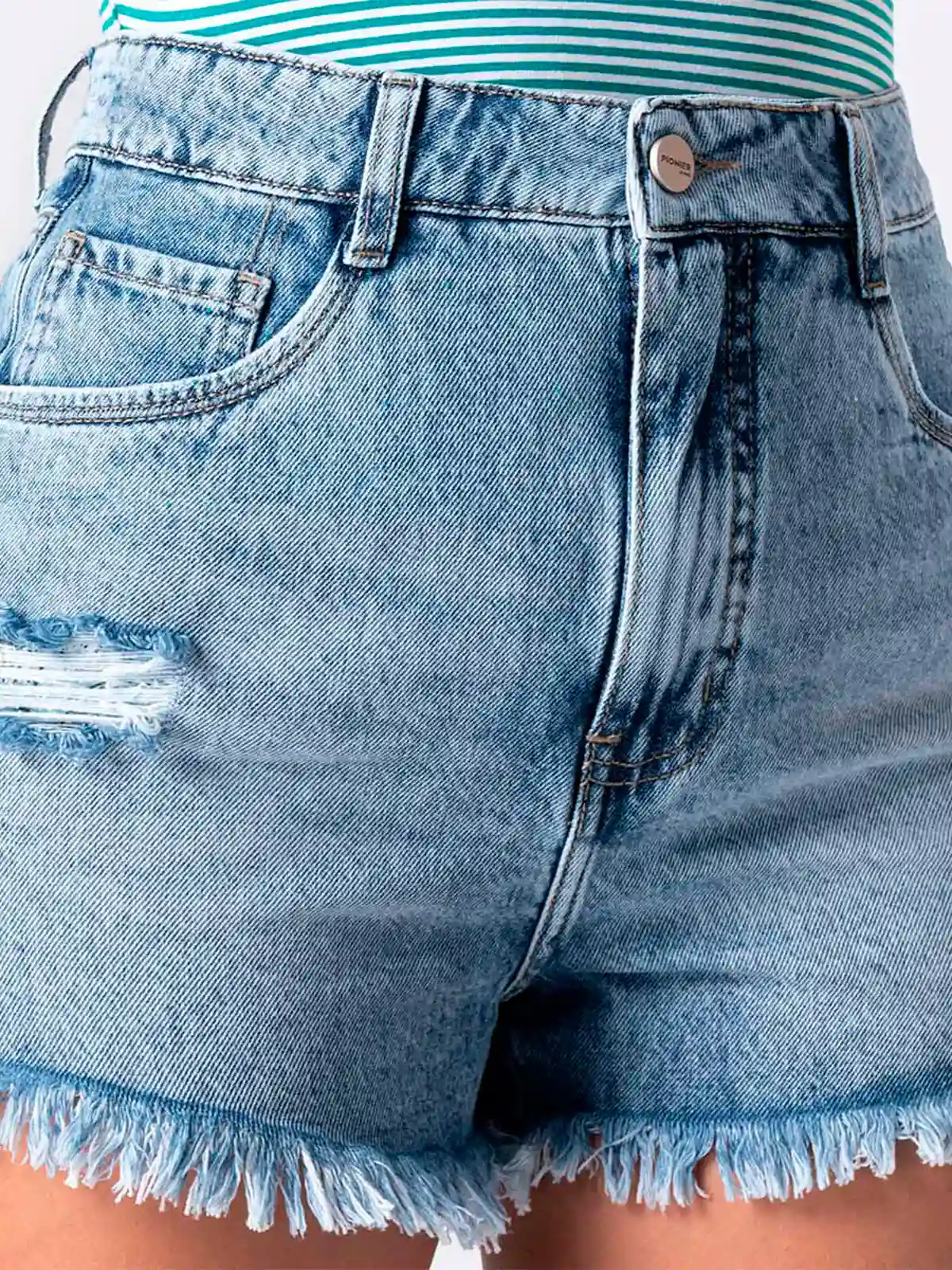 SHORT DENIM MUJER PIONER JESENIA - 4