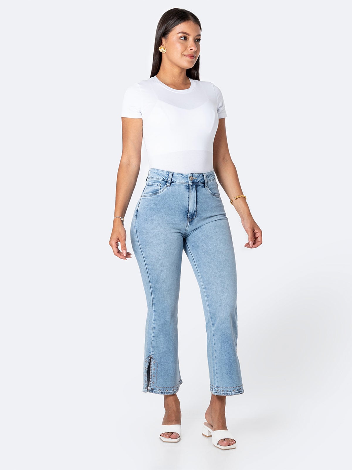 JEANS FLARE MUJER PIONER SIGNI - 1