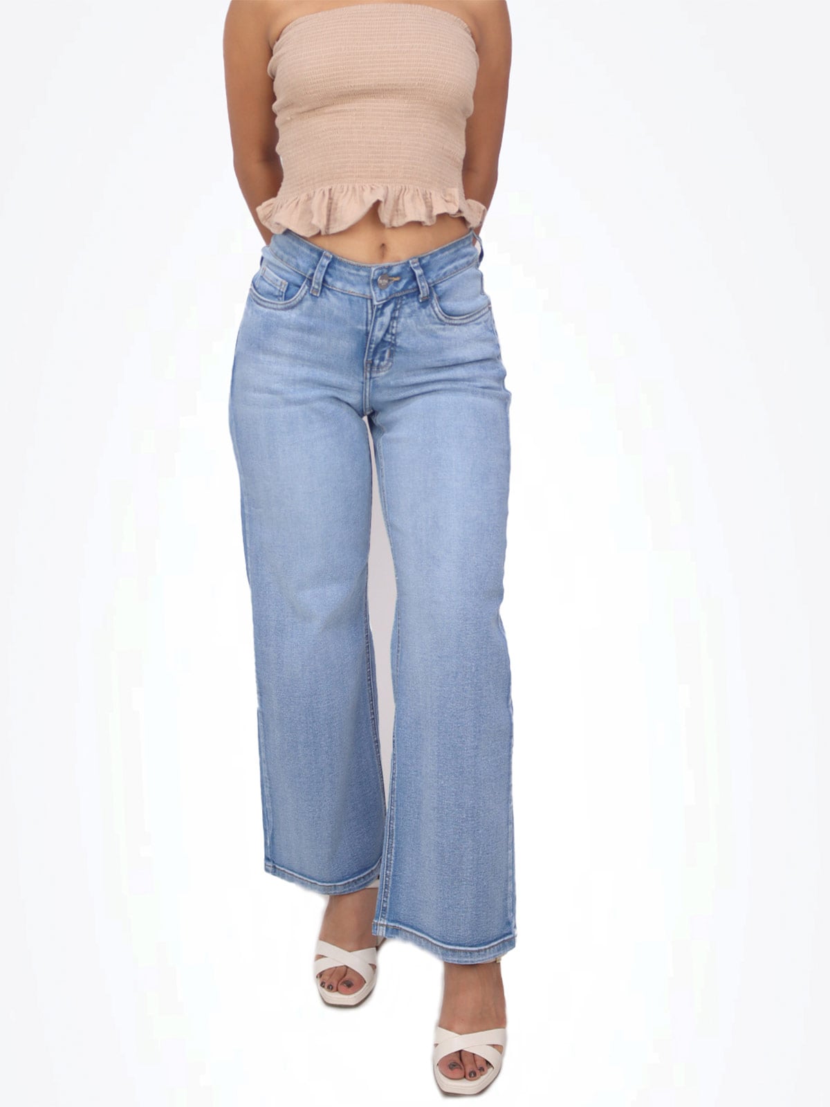 JEANS LOW RISE STRAIGHT MUJER KAYRA POBLET PERFECT FIT AMELIA - 1