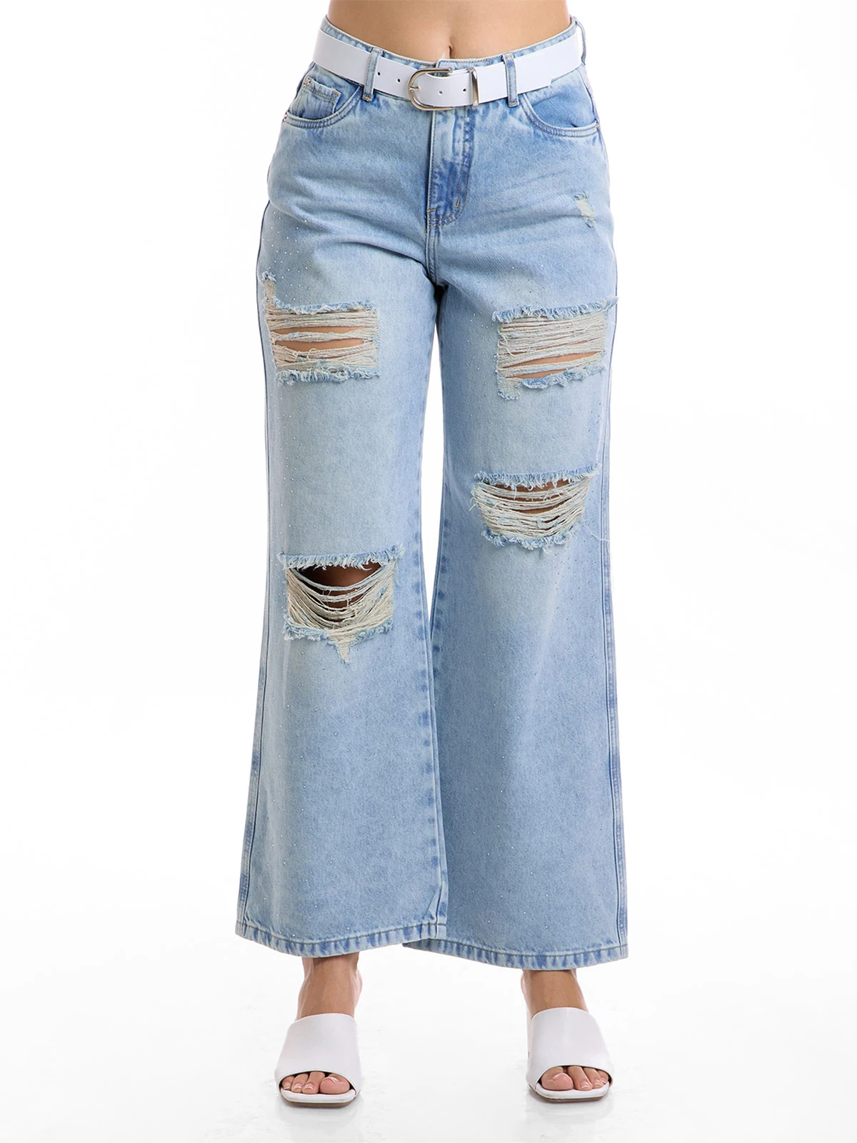 JEANS STRAIGHT MUJER METAL JEANS FLAVIA - 1