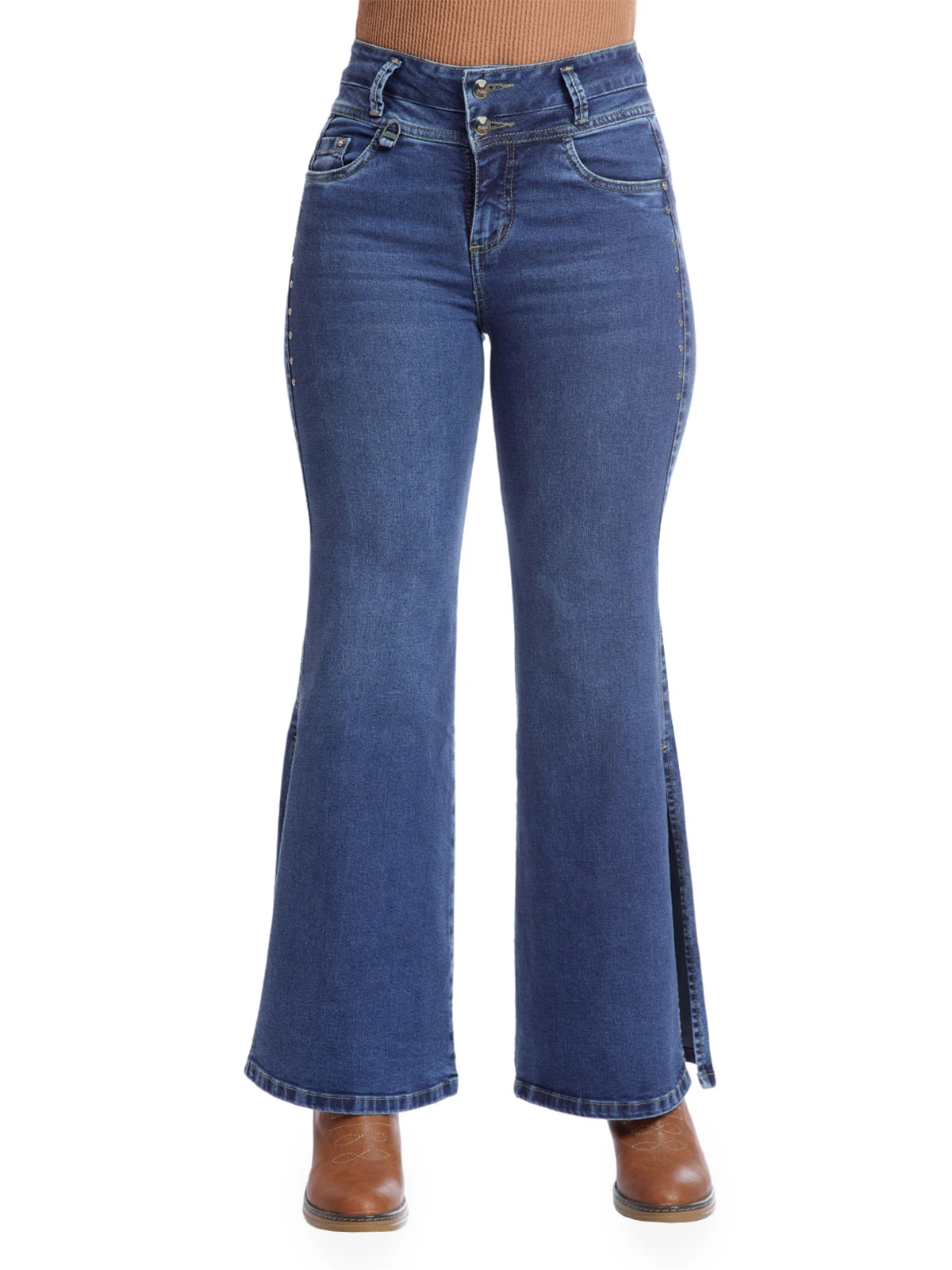 JEANS WIDE LEG MUJER METAL JEANS VIOLETA - 1