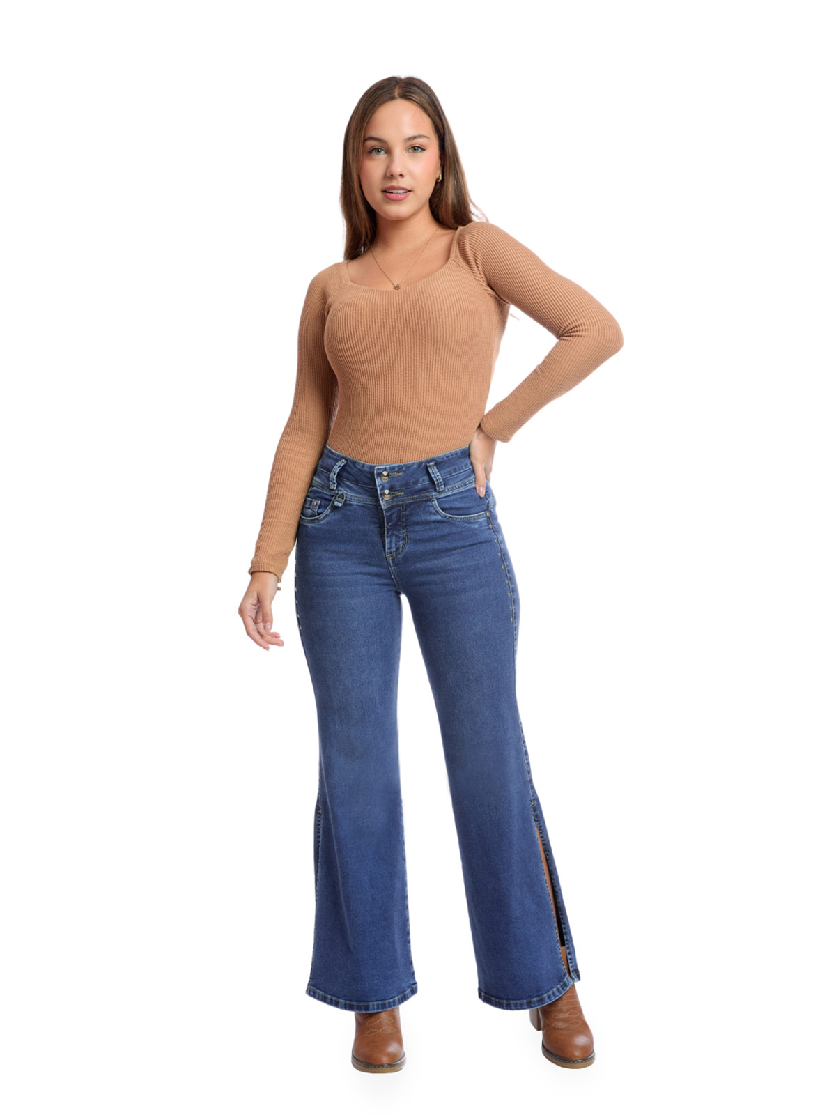 JEANS WIDE LEG MUJER METAL JEANS VIOLETA - 4