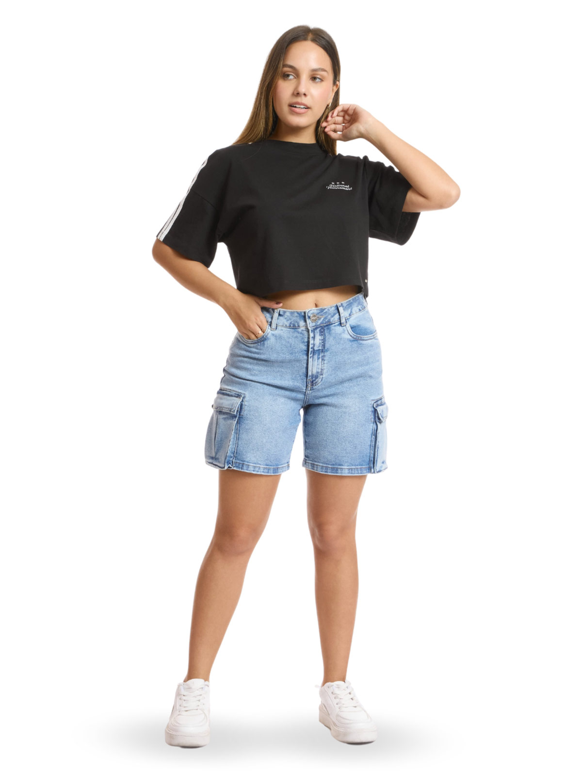 BERMUDA CARGO MUJER METAL JEANS AMATISTA - 4