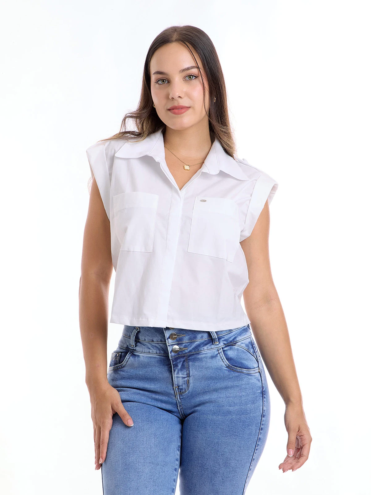 BLUSA MUJER METAL JEANS CROPPED ANTONELLA - 1