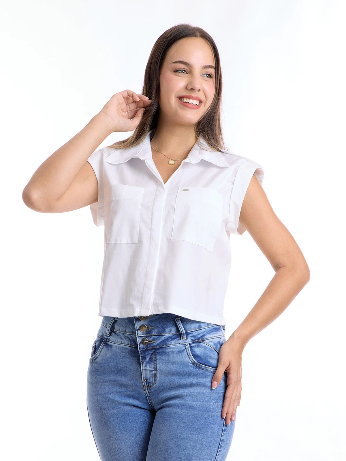 BLUSA MUJER METAL JEANS CROPPED ANTONELLA - 3