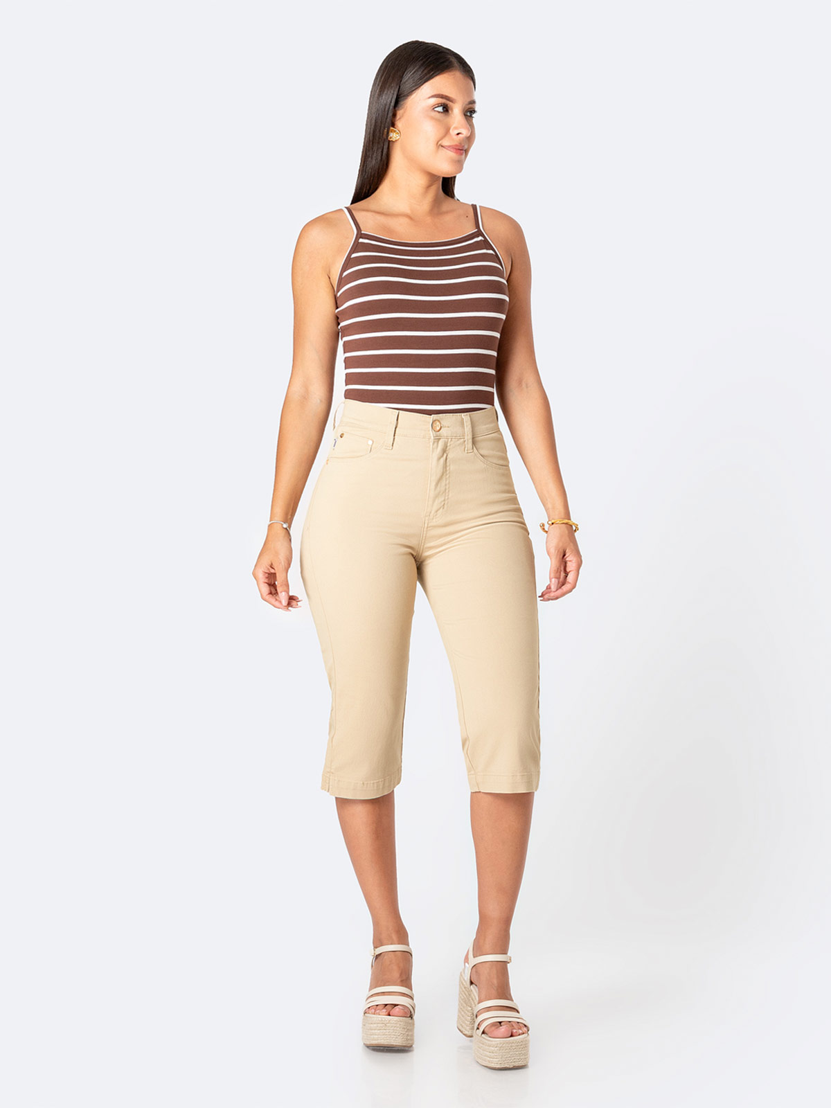 PANTALÓN CROPPED MUJER PIONER DIANA - 1