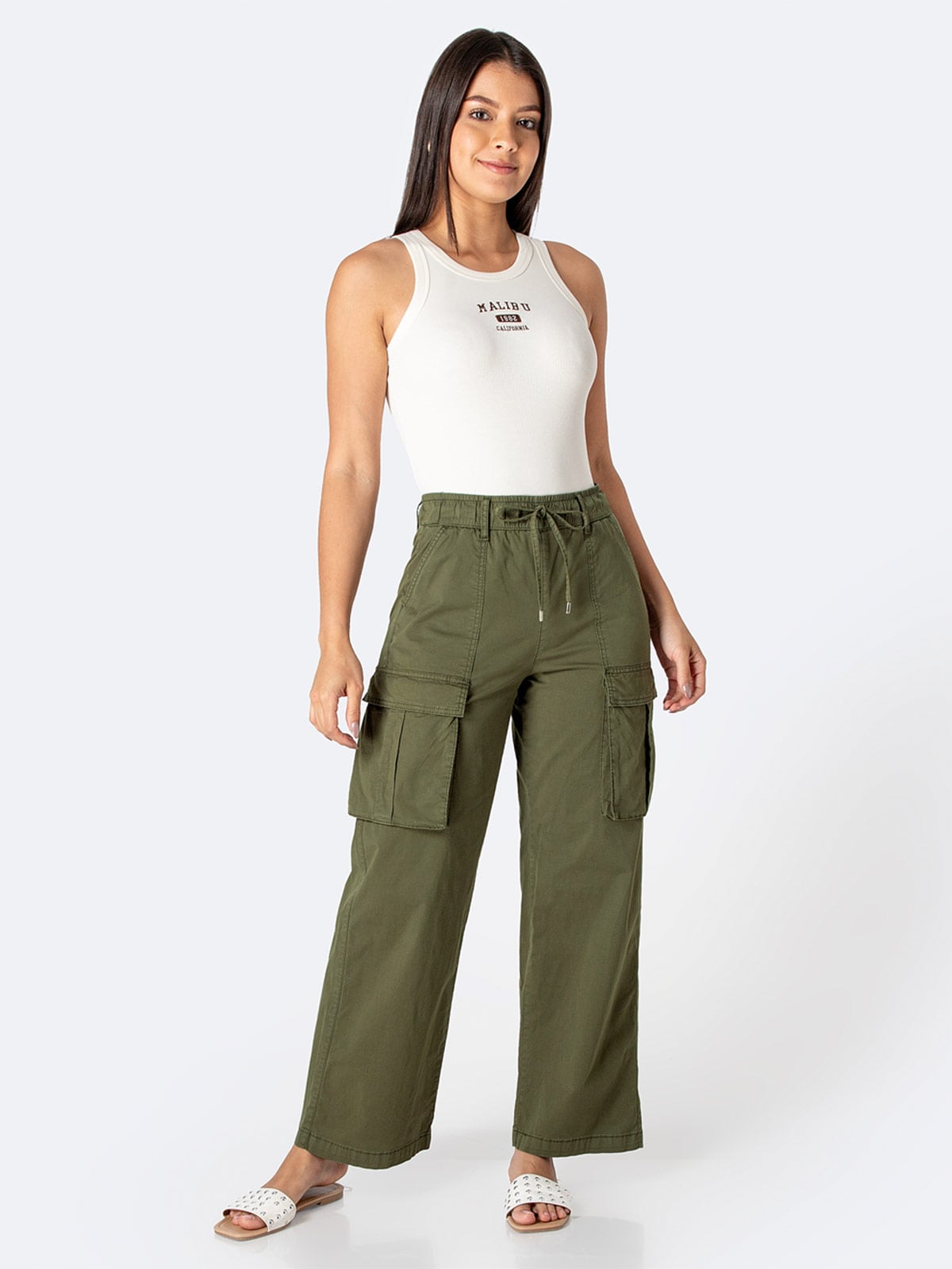 PANTALÓN JOGGER CARGO MUJER PIONER AMABELH - 1