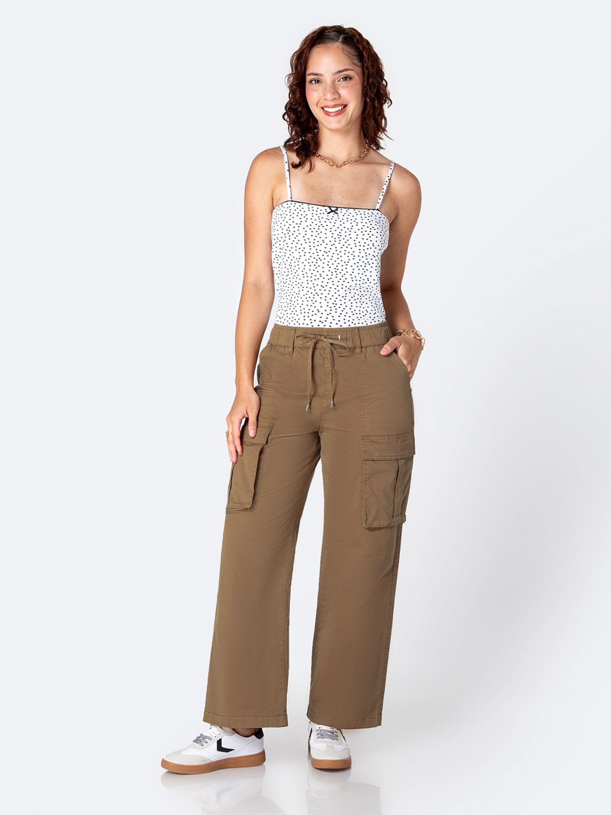 PANTALÓN JOGGER CARGO MUJER PIONER AMABELH - 1