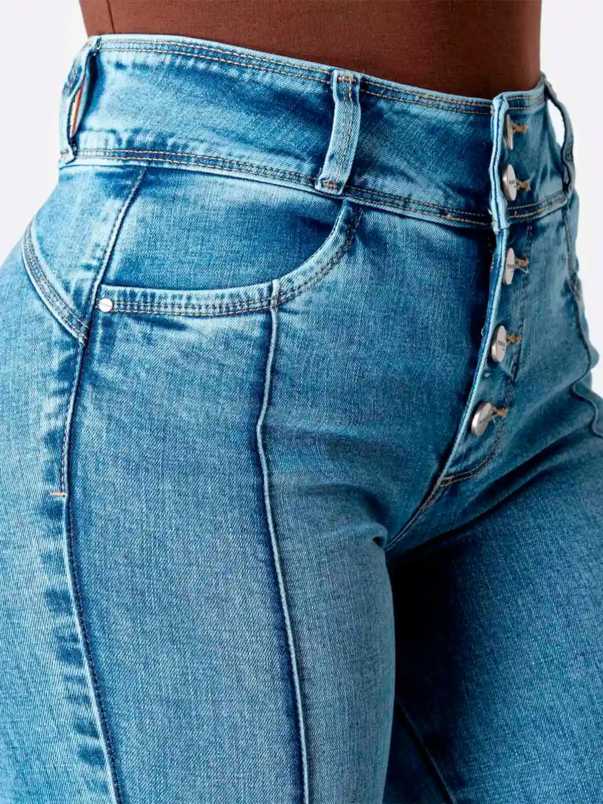 JEANS FLARE MUJER PIONER SALOMME - 4