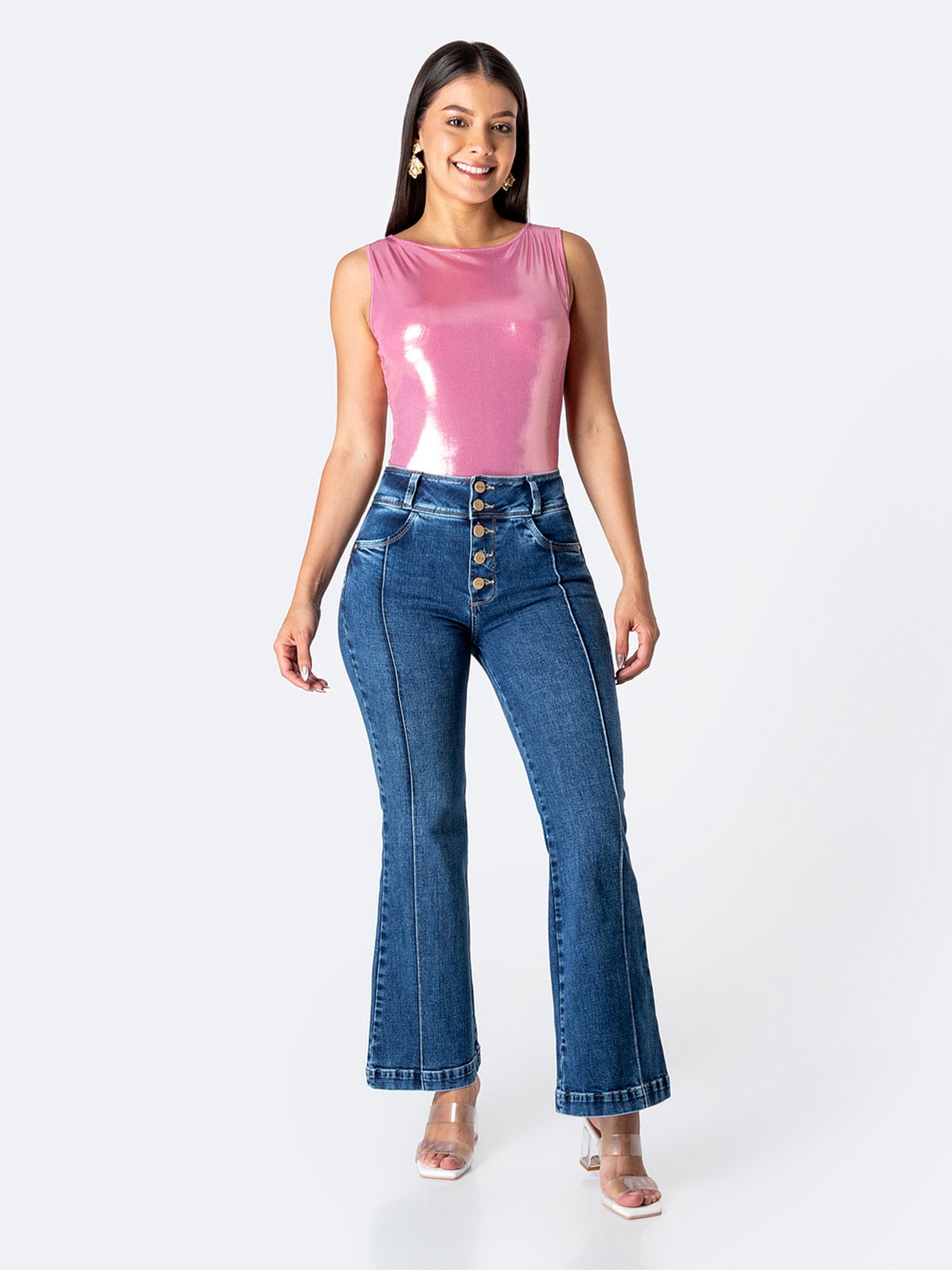 JEANS FLARE MUJER PIONER SALOMME - 1
