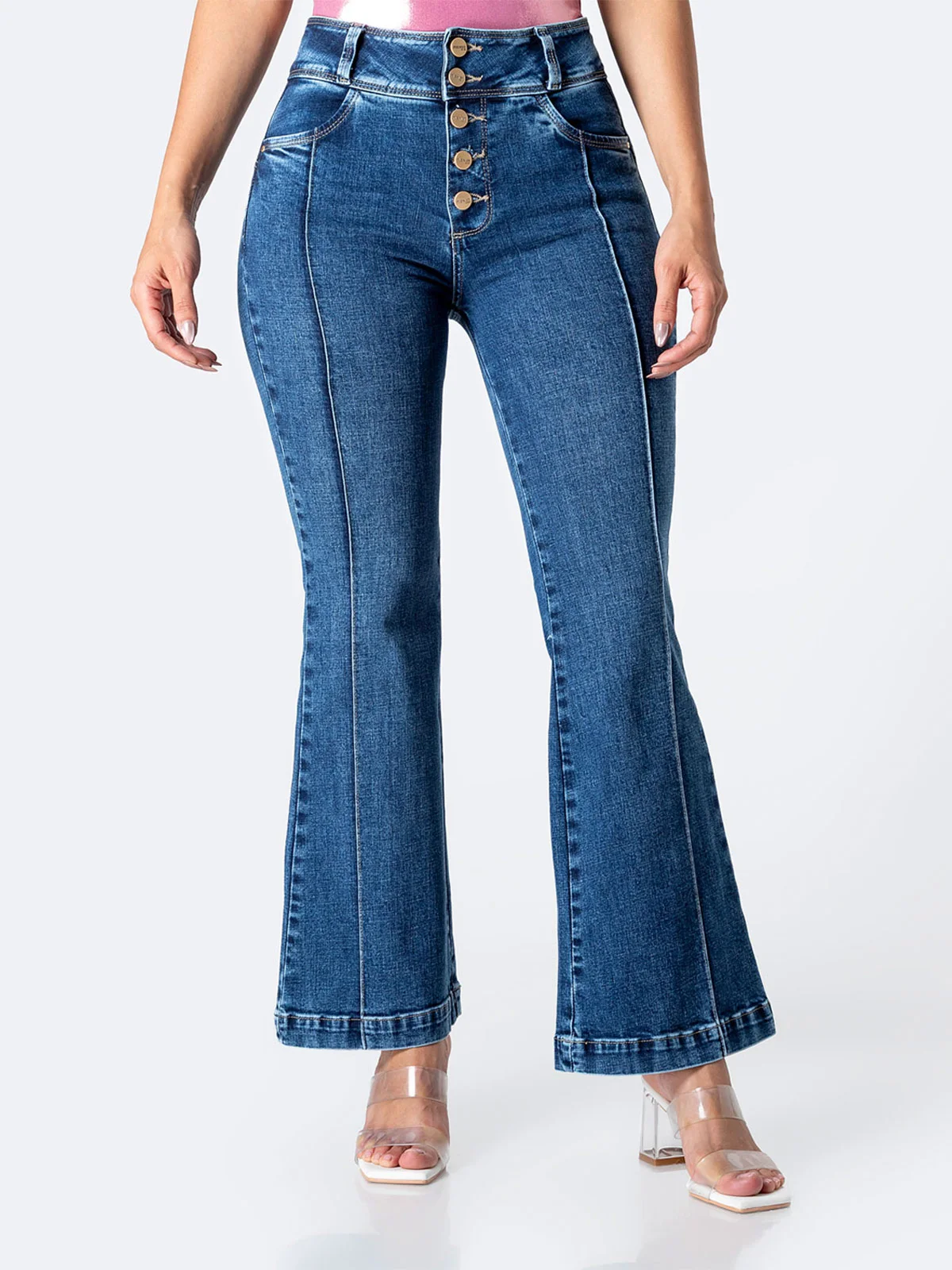 JEANS FLARE MUJER PIONER SALOMME - 2