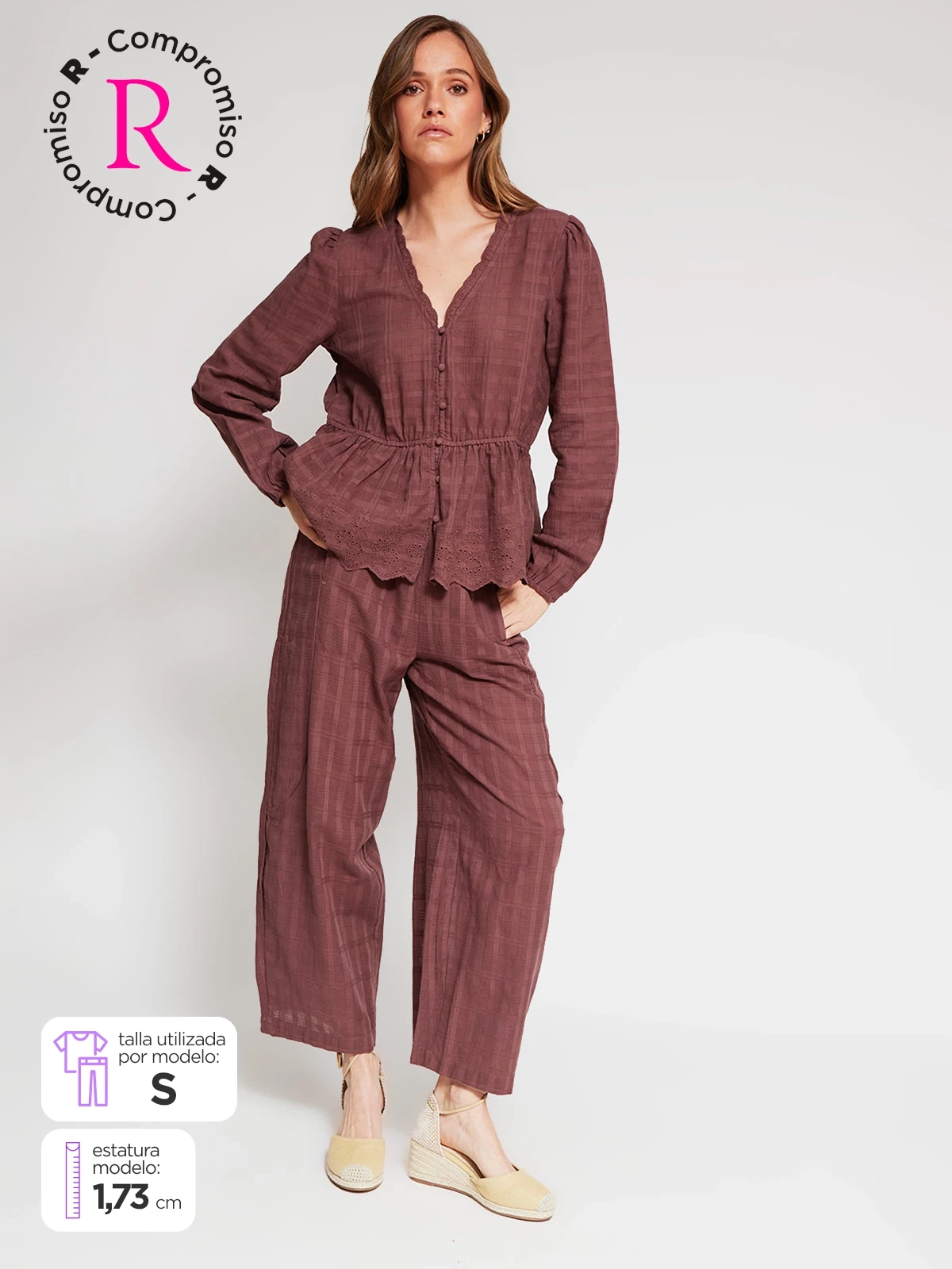 PANTALÓN ALGODÓN REGULAR MUJER TATIENNE - 1