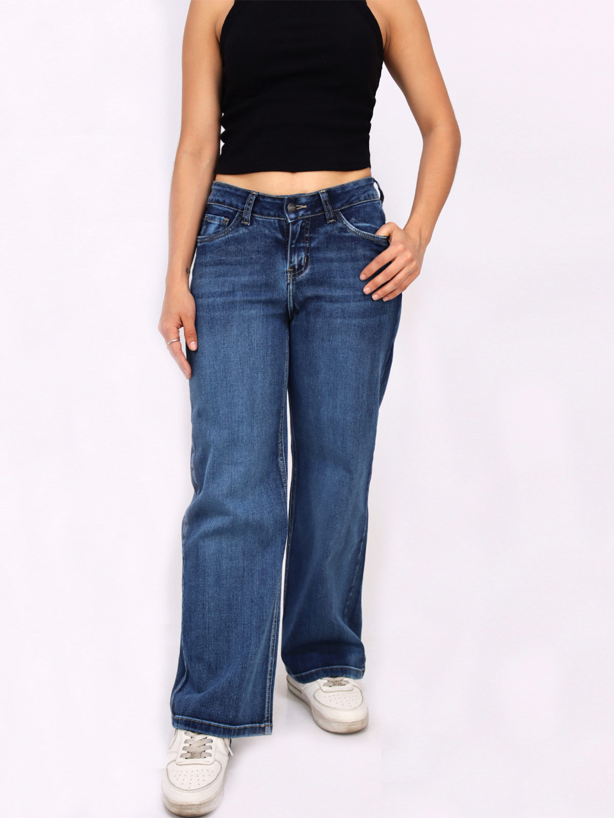 JEANS LOW RISE STRAIGHT MUJER KAYRA POBLET PERFECT FIT AMELIA - 1