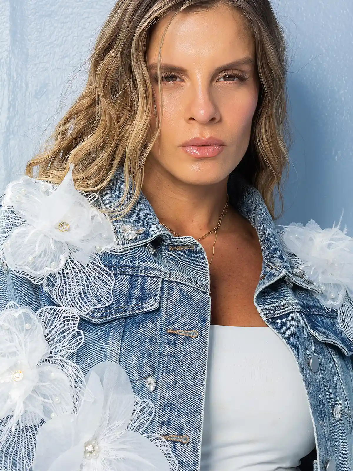 CASACA MUJER GLAM DENIM - 3