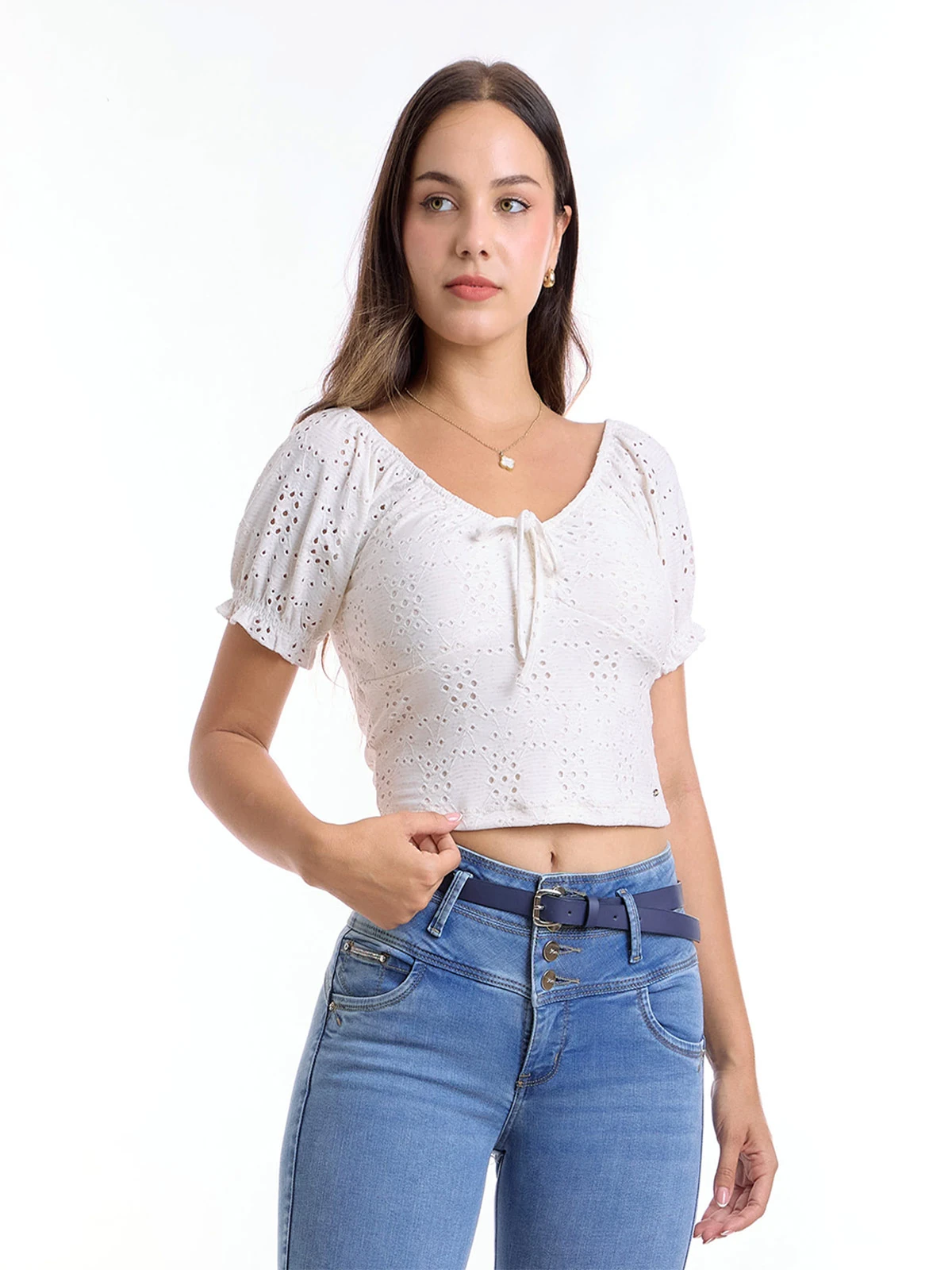 POLO MUJER METAL JEANS BRODERIE LUCIA - 3