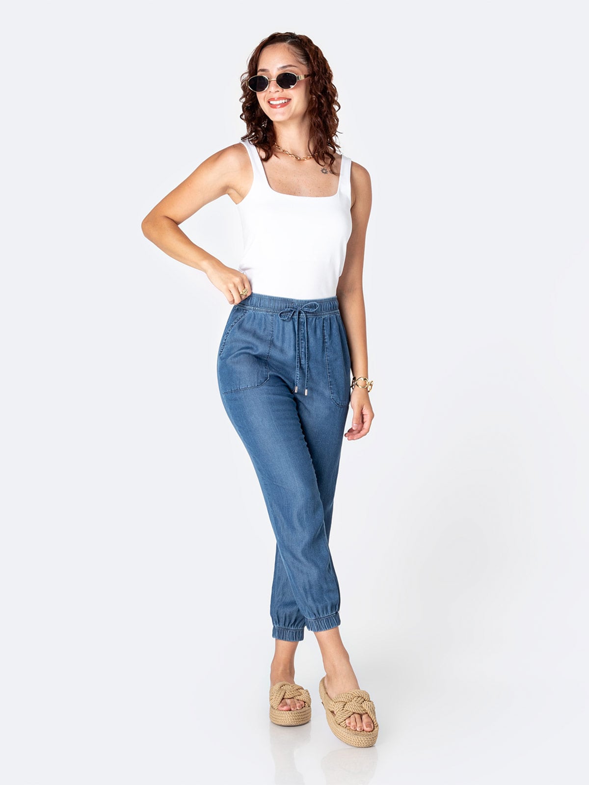 JEANS JOGGER MUJER PIONER TAYLORH - 1