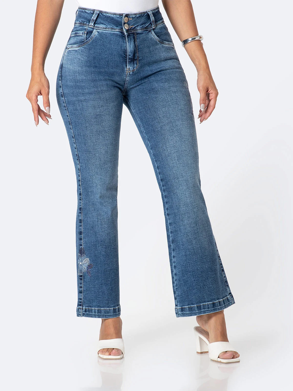 JEANS FLARE MUJER PIONER DYANET - 2