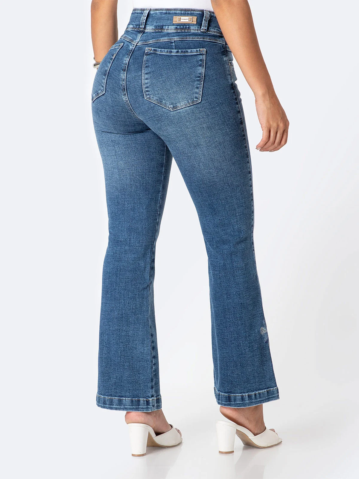 JEANS FLARE MUJER PIONER DYANET - 3