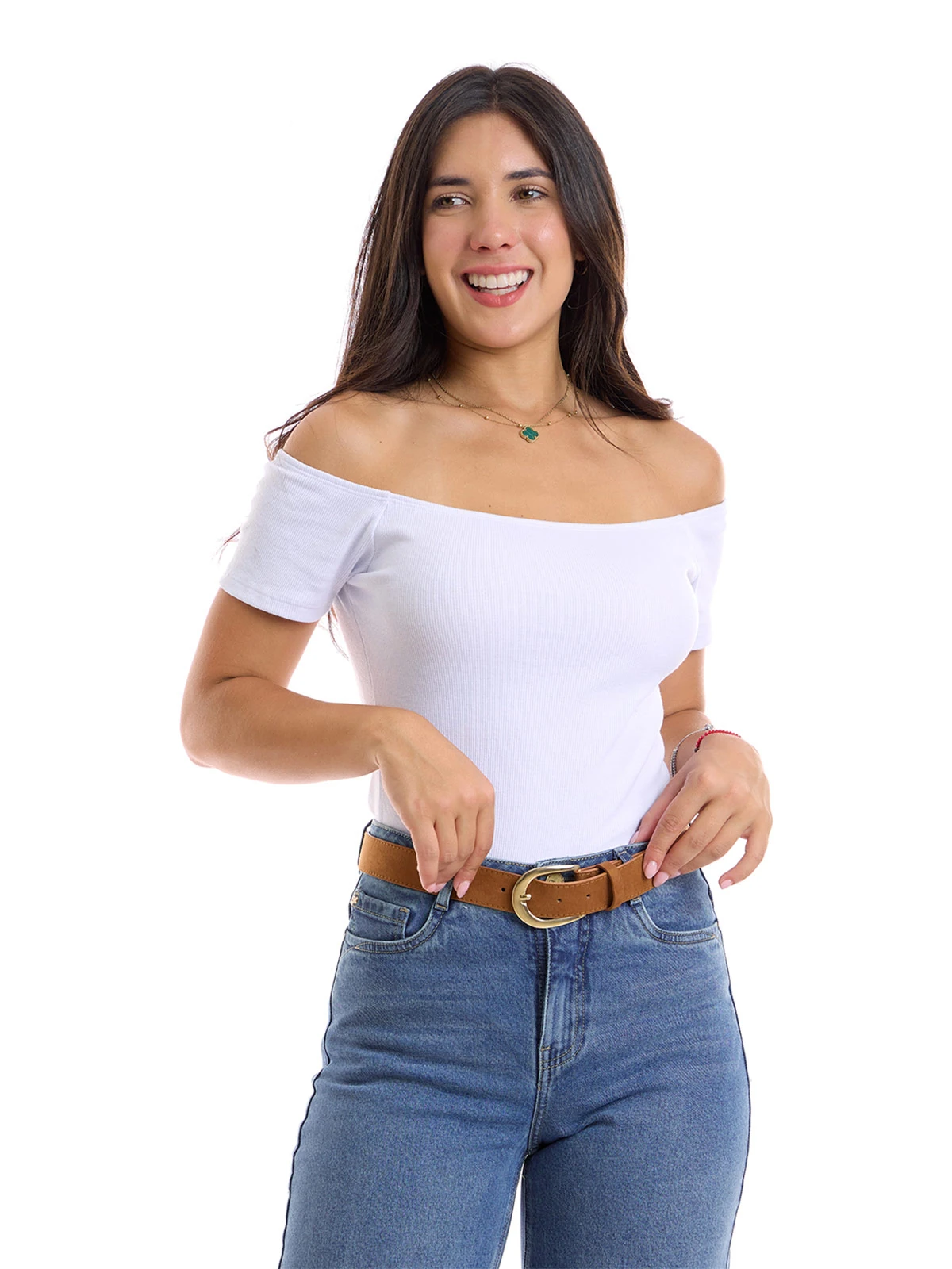 POLO MUJER METAL JEANS OFF SHOULDER TINI - 1