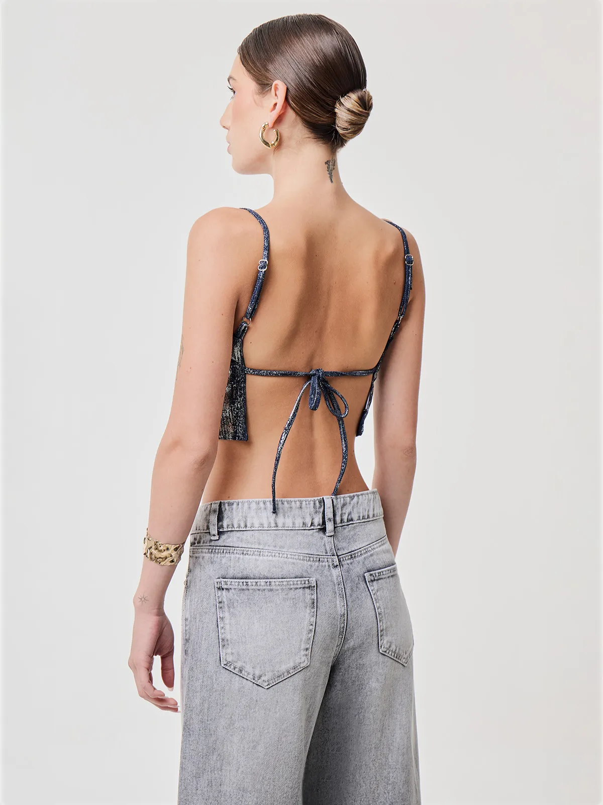 POLO SIN MANGAS MUJER INDEX DENIM - 2