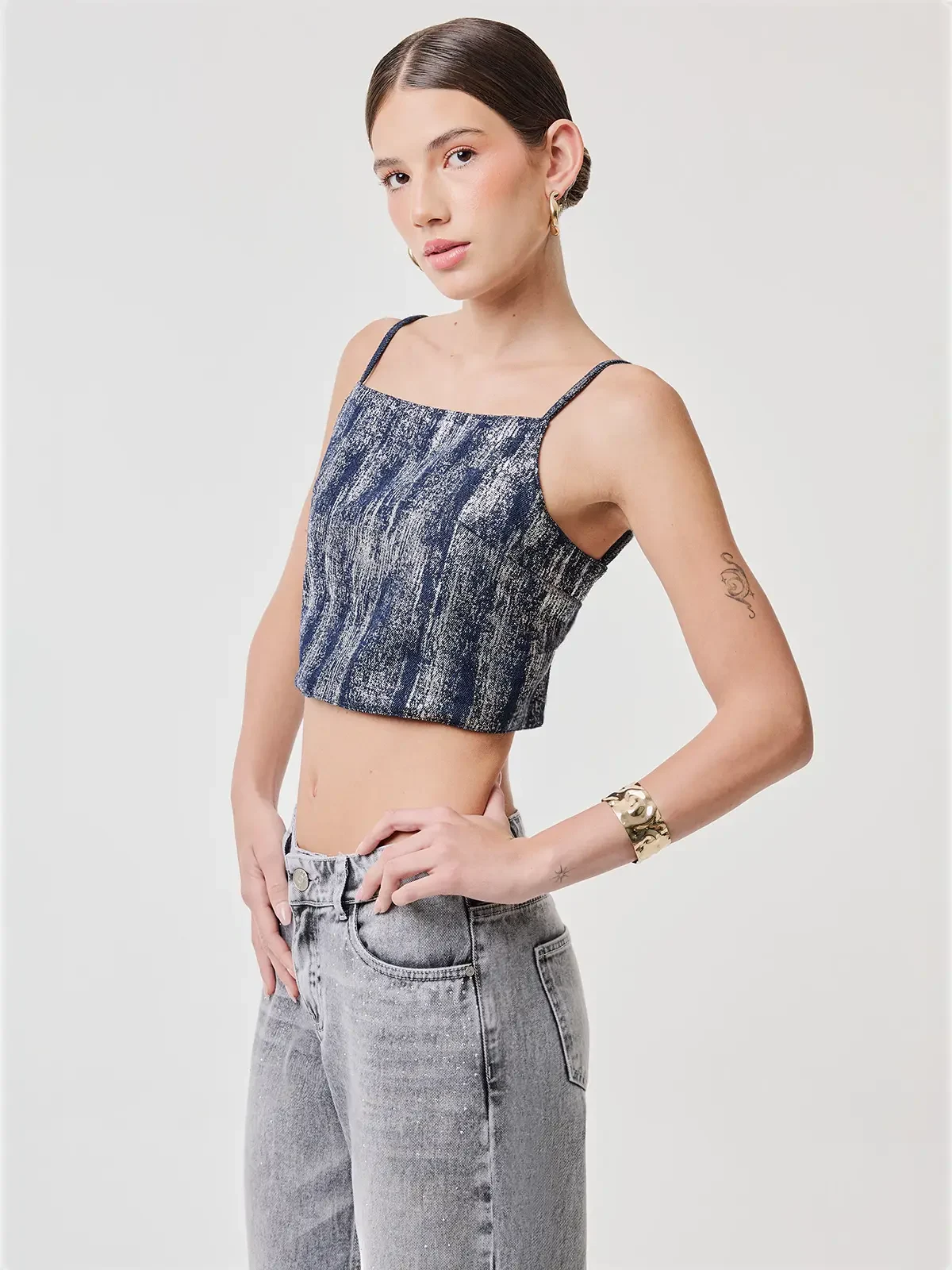 POLO SIN MANGAS MUJER INDEX DENIM - 3