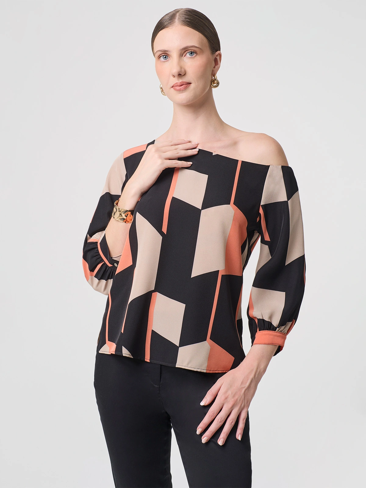 BLUSA MANGA CORTA MUJER JOHN HOLDEN WOMAN VIENA - 1