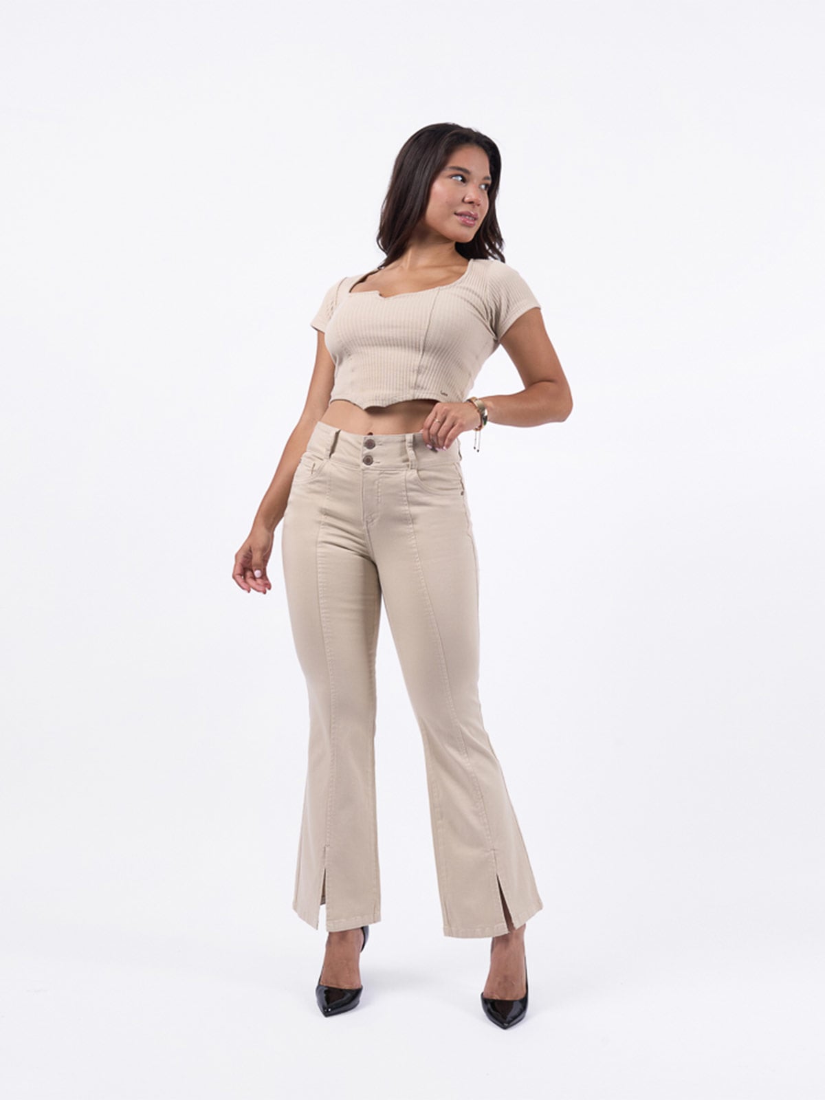 PANTALÓN FLARE MUJER BRONCO SANDY - 4