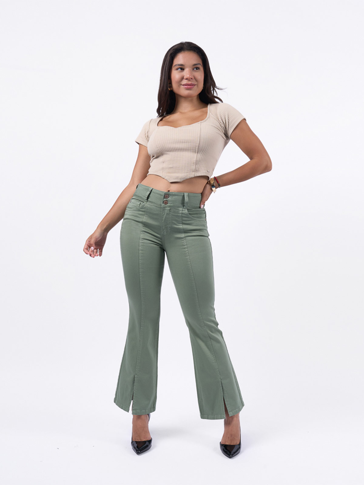 PANTALÓN FLARE MUJER BRONCO SANDY - 4