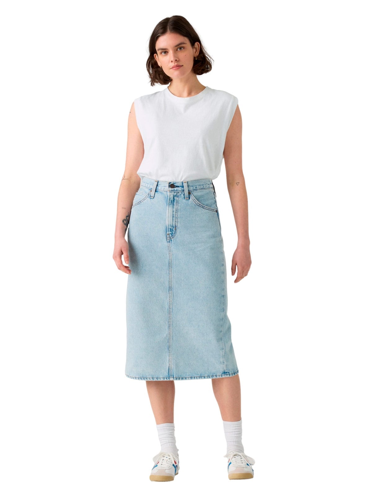 FALDA SHORT MUJER LEVI'S BACK SLIT - 1