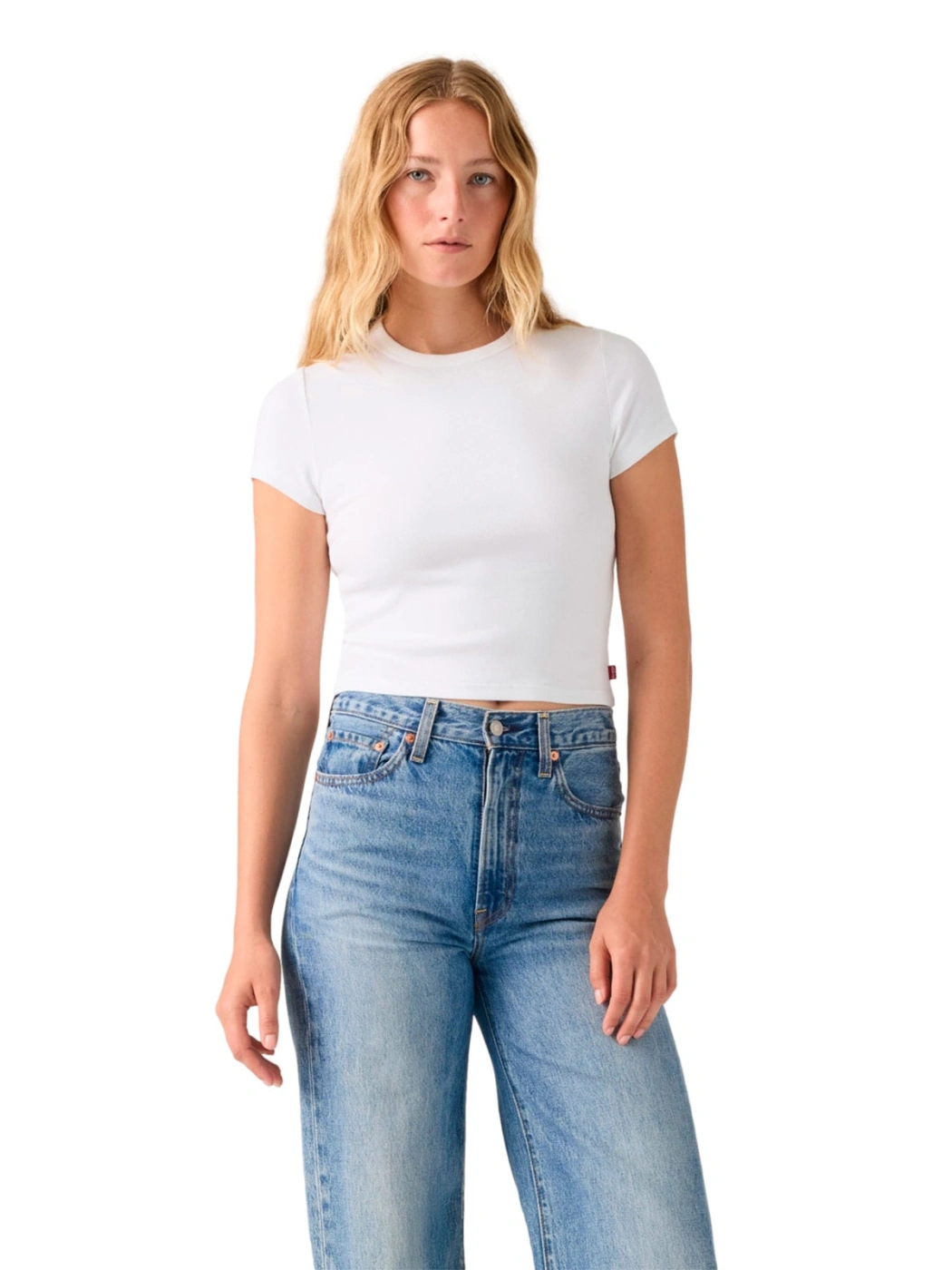 POLO MUJER LEVI'S HAYES CROPPED TEE - 1