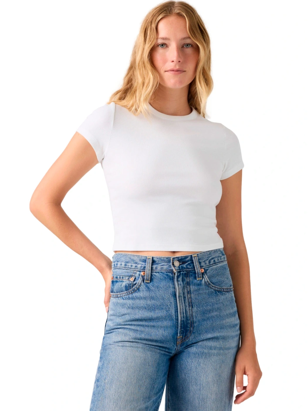POLO MUJER LEVI'S HAYES CROPPED TEE - 2