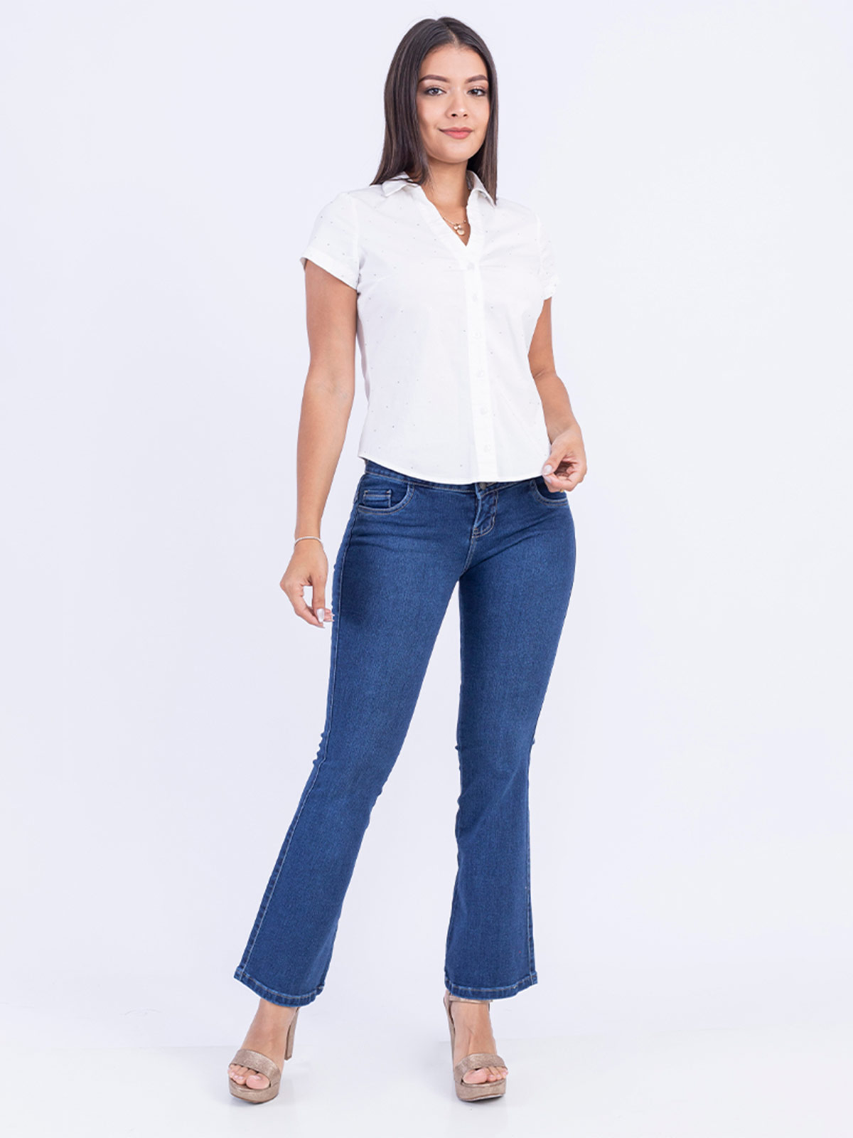 JEAN FLARE MUJER SODA BLUES PALERMO - 1