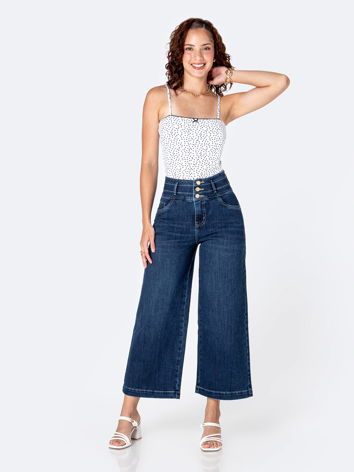 JEANS CULOTTE MUJER PIONIER KORALIN - 1