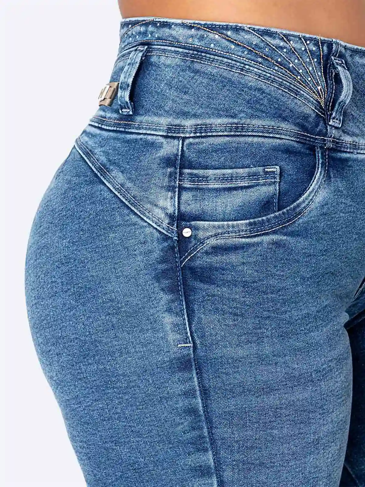 JEANS SKINNY MUJER PIONIER BOTONES - 3