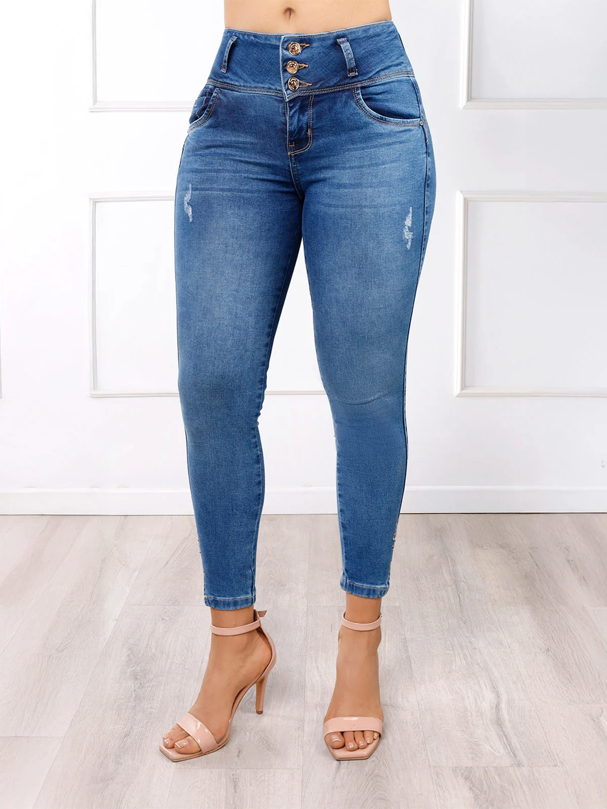 JEANS SKINNY MUJER KANSAS KASSYA - 1